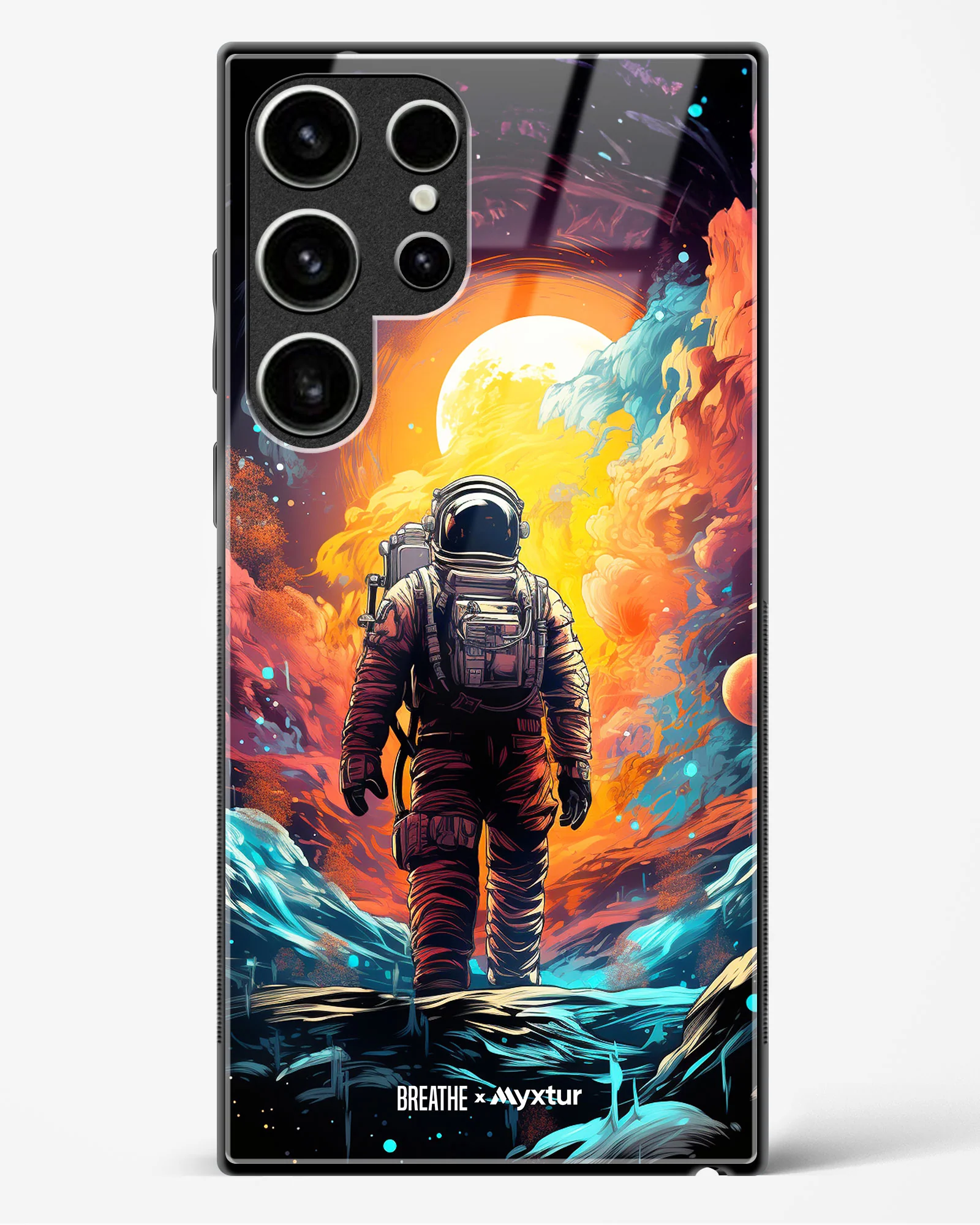 Technicolor Space Adventure [BREATHE] Glass Case Phone Cover (Samsung) - Image 213