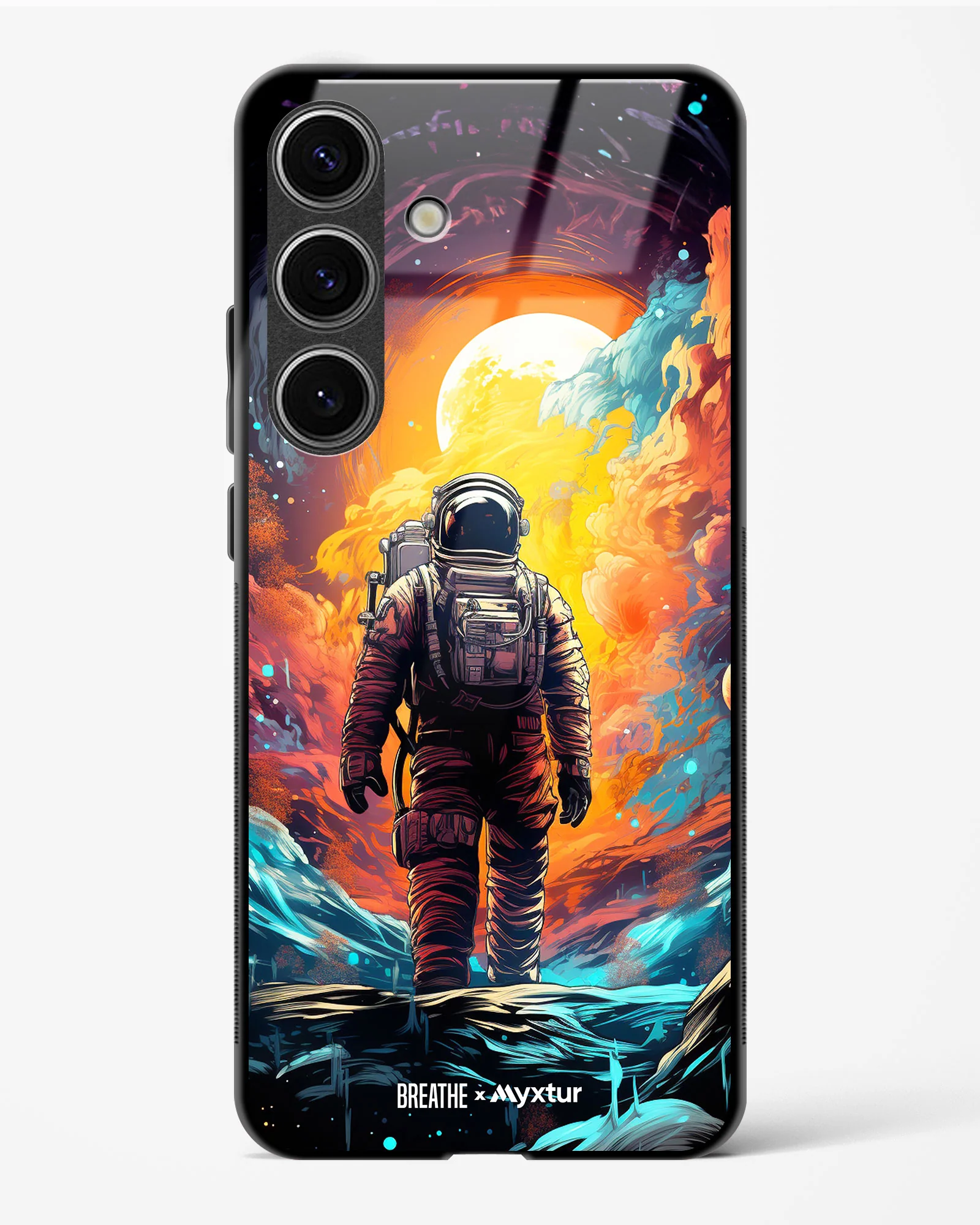 Technicolor Space Adventure [BREATHE] Glass Case Phone Cover (Samsung) - Image 221
