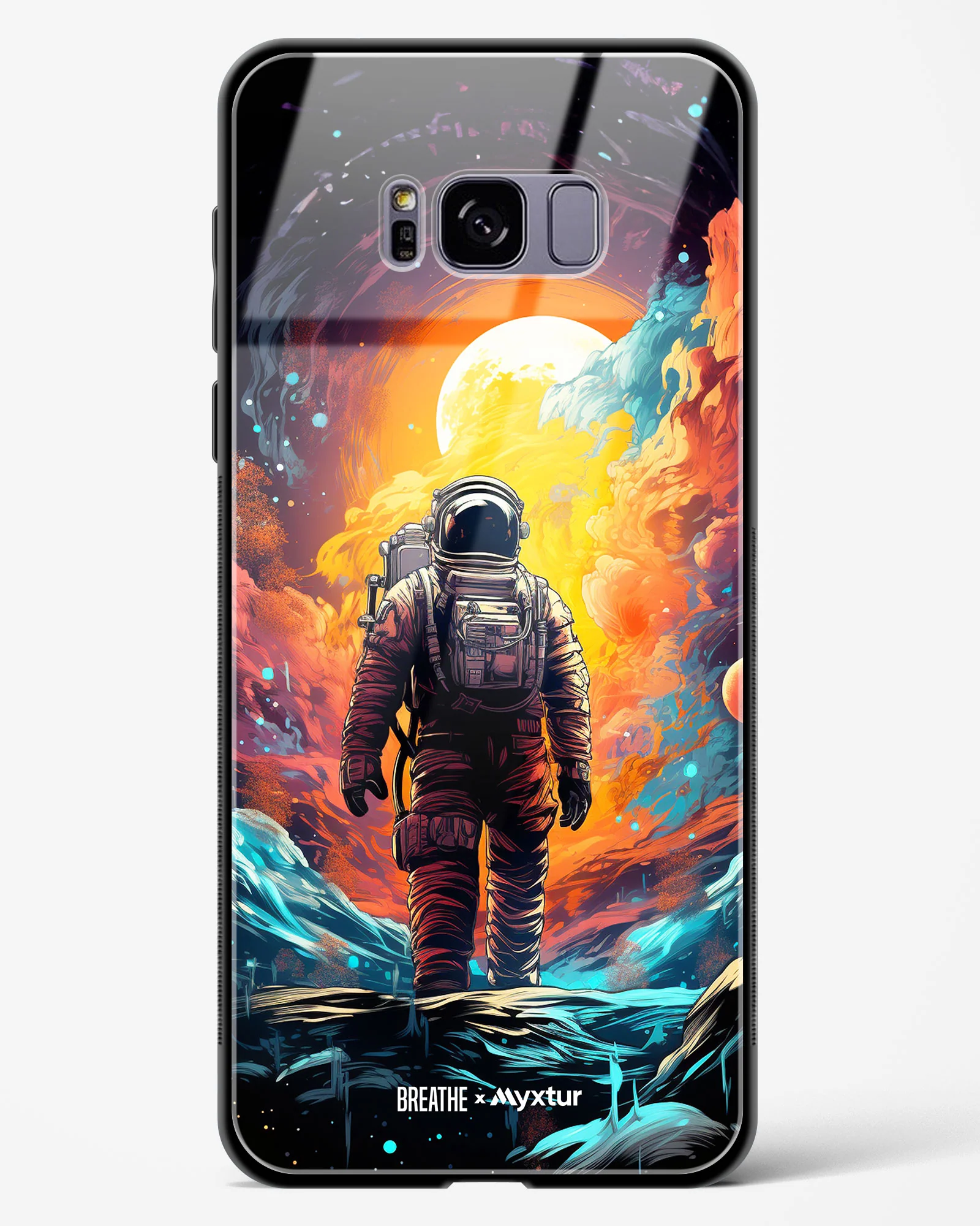 Technicolor Space Adventure [BREATHE] Glass Case Phone Cover (Samsung) - Image 227