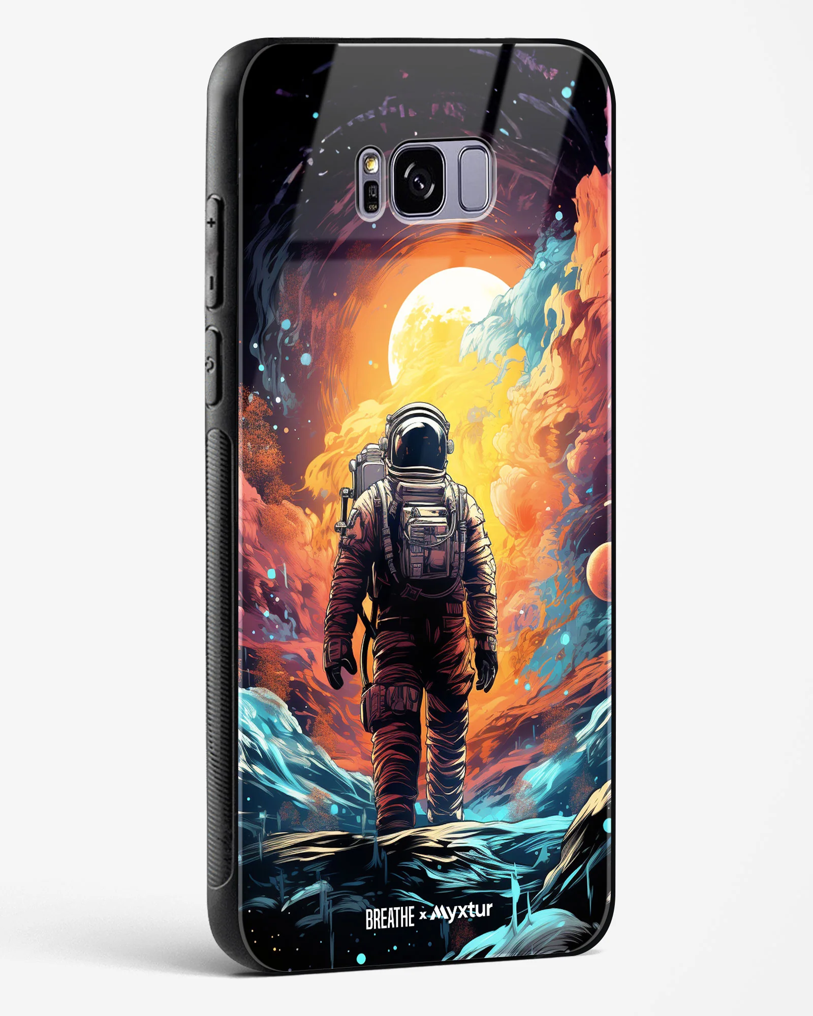 Technicolor Space Adventure [BREATHE] Glass Case Phone Cover (Samsung) - Image 228