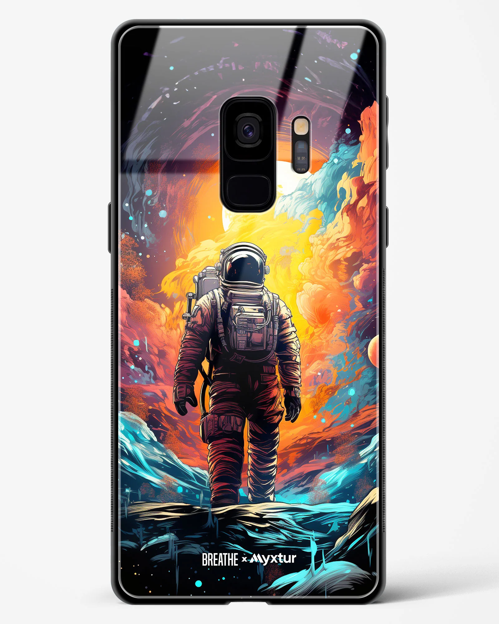 Technicolor Space Adventure [BREATHE] Glass Case Phone Cover (Samsung) - Image 229