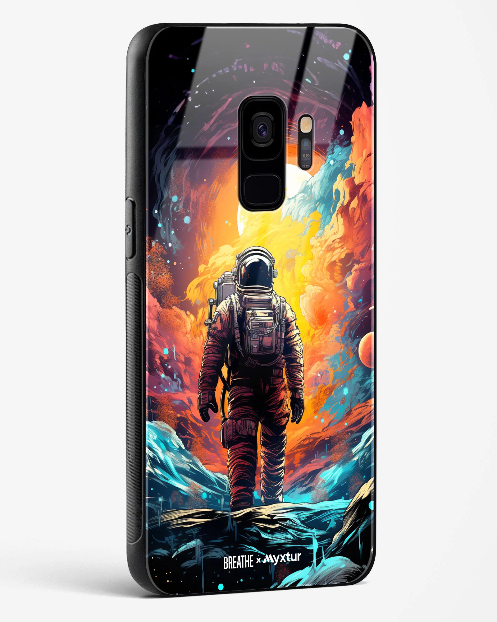 Technicolor Space Adventure [BREATHE] Glass Case Phone Cover (Samsung) - Image 230