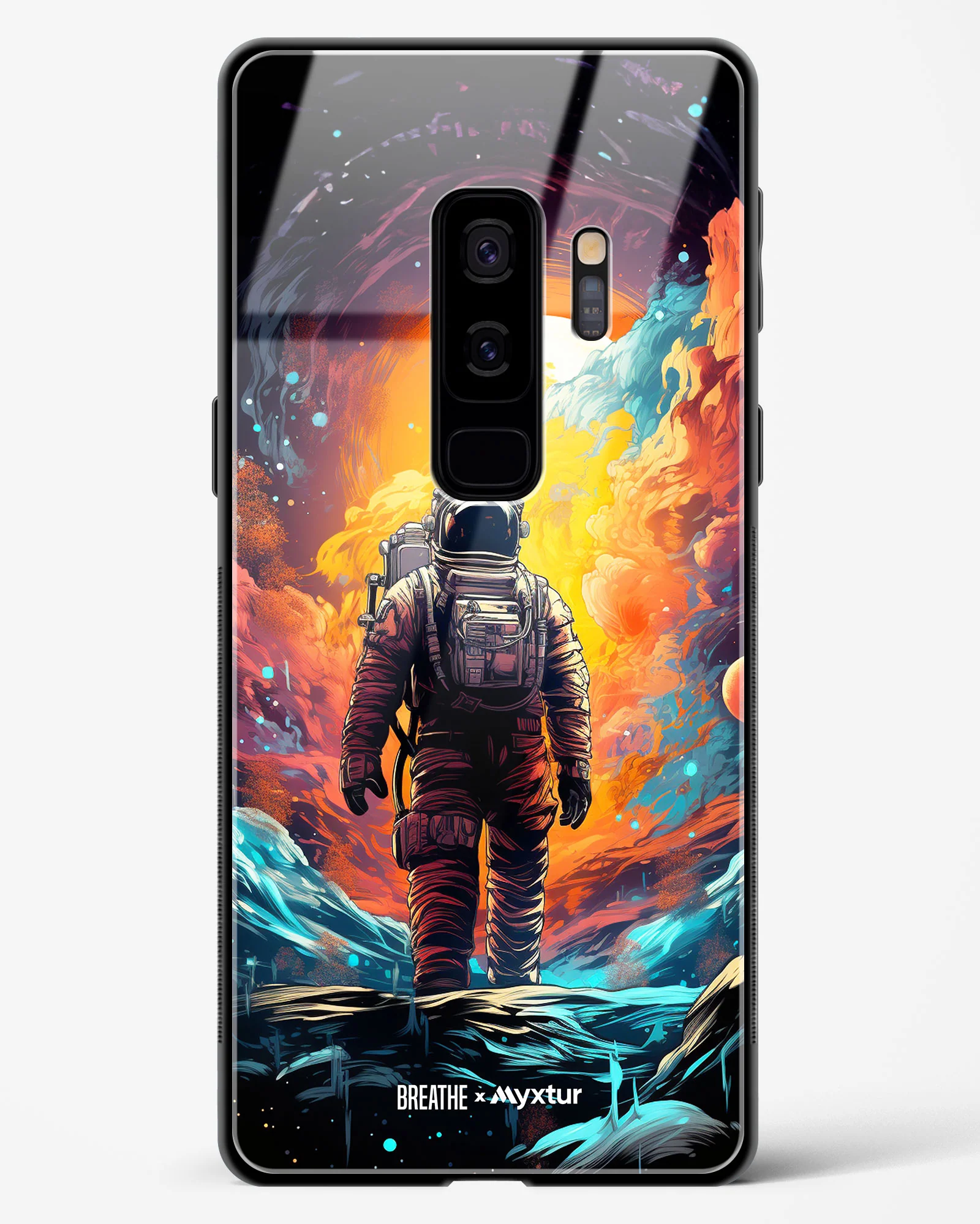 Technicolor Space Adventure [BREATHE] Glass Case Phone Cover (Samsung) - Image 231