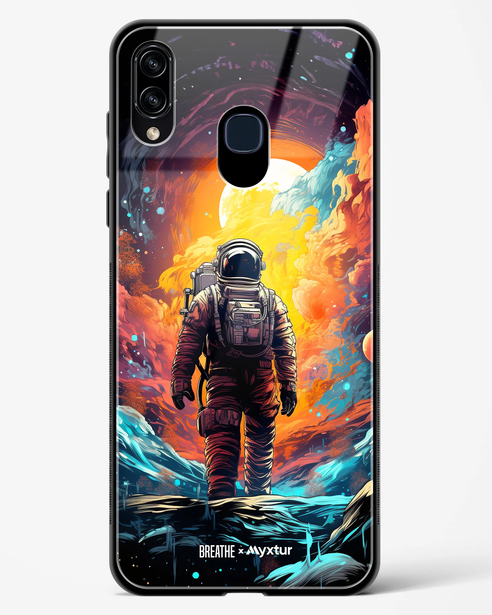 Technicolor Space Adventure [BREATHE] Glass Case Phone Cover (Samsung) - Image 35