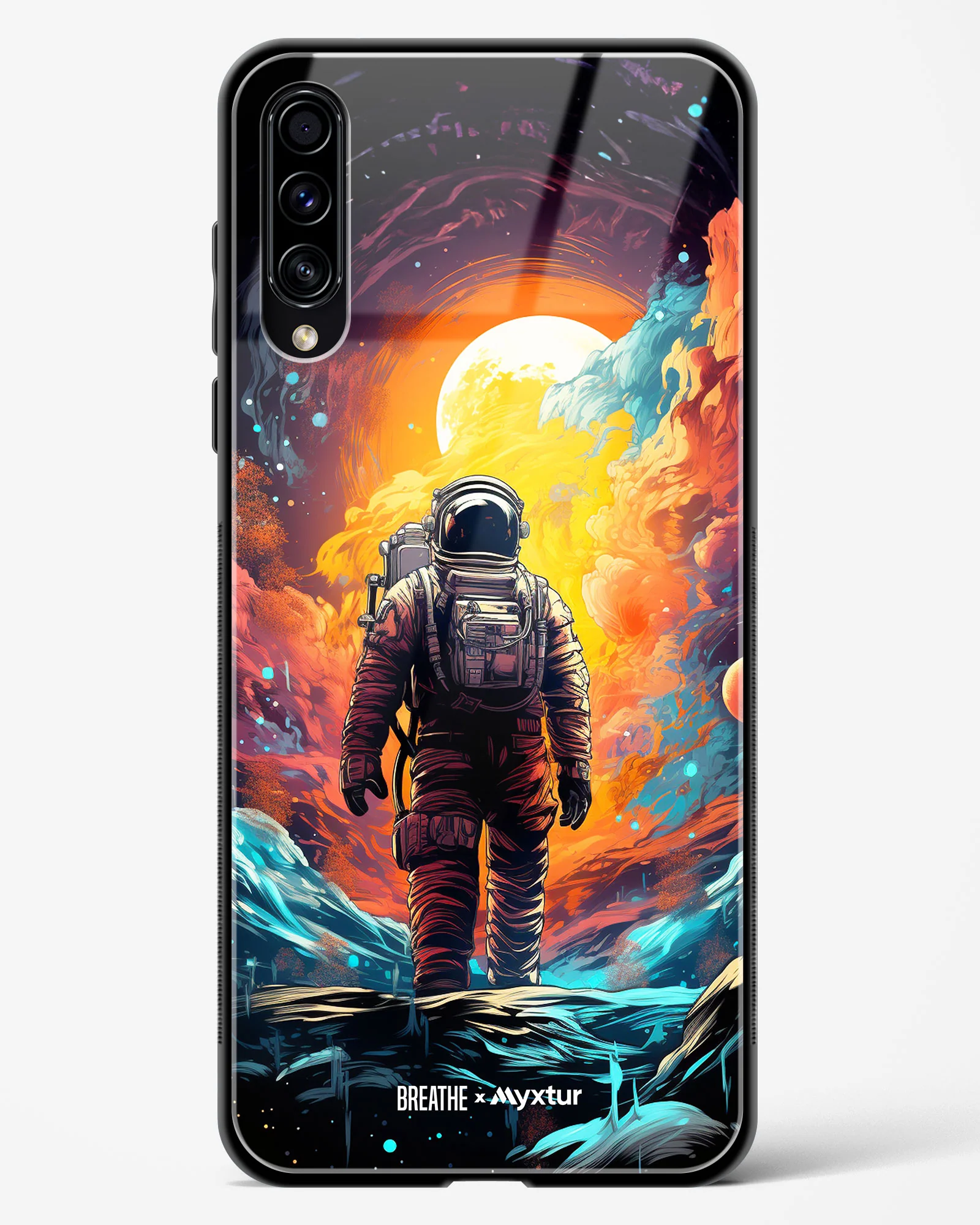 Technicolor Space Adventure [BREATHE] Glass Case Phone Cover (Samsung) - Image 37