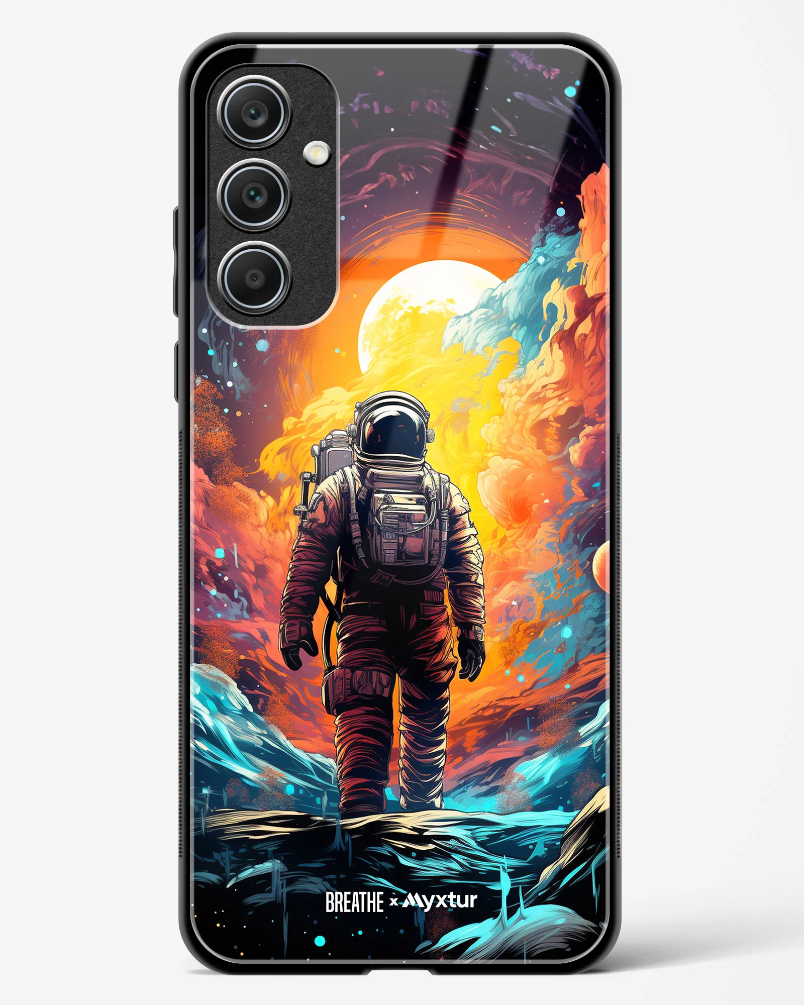 Technicolor Space Adventure [BREATHE] Glass Case Phone Cover (Samsung) - Image 49