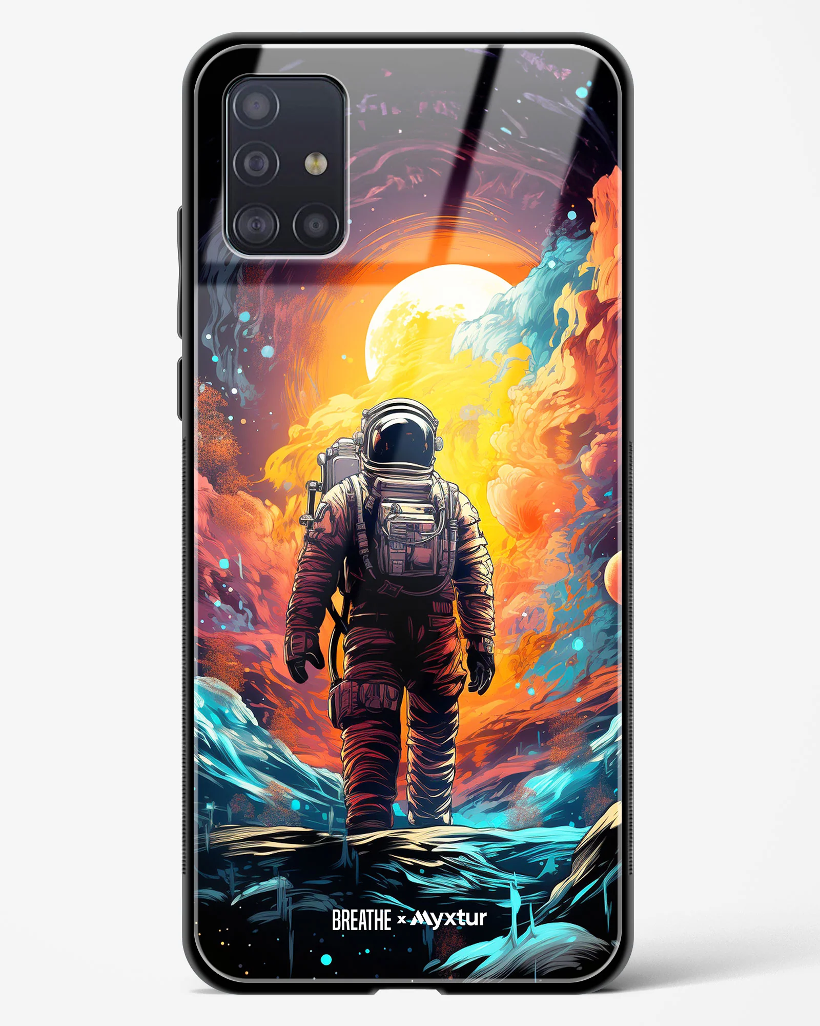 Technicolor Space Adventure [BREATHE] Glass Case Phone Cover (Samsung) - Image 57