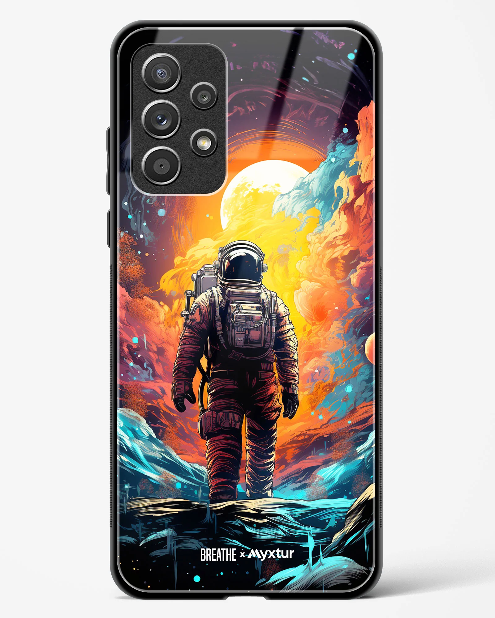 Technicolor Space Adventure [BREATHE] Glass Case Phone Cover (Samsung) - Image 63