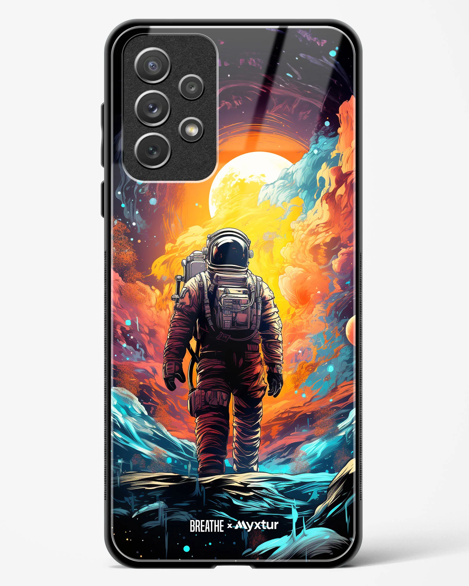Technicolor Space Adventure [BREATHE] Glass Case Phone Cover (Samsung) - Image 77