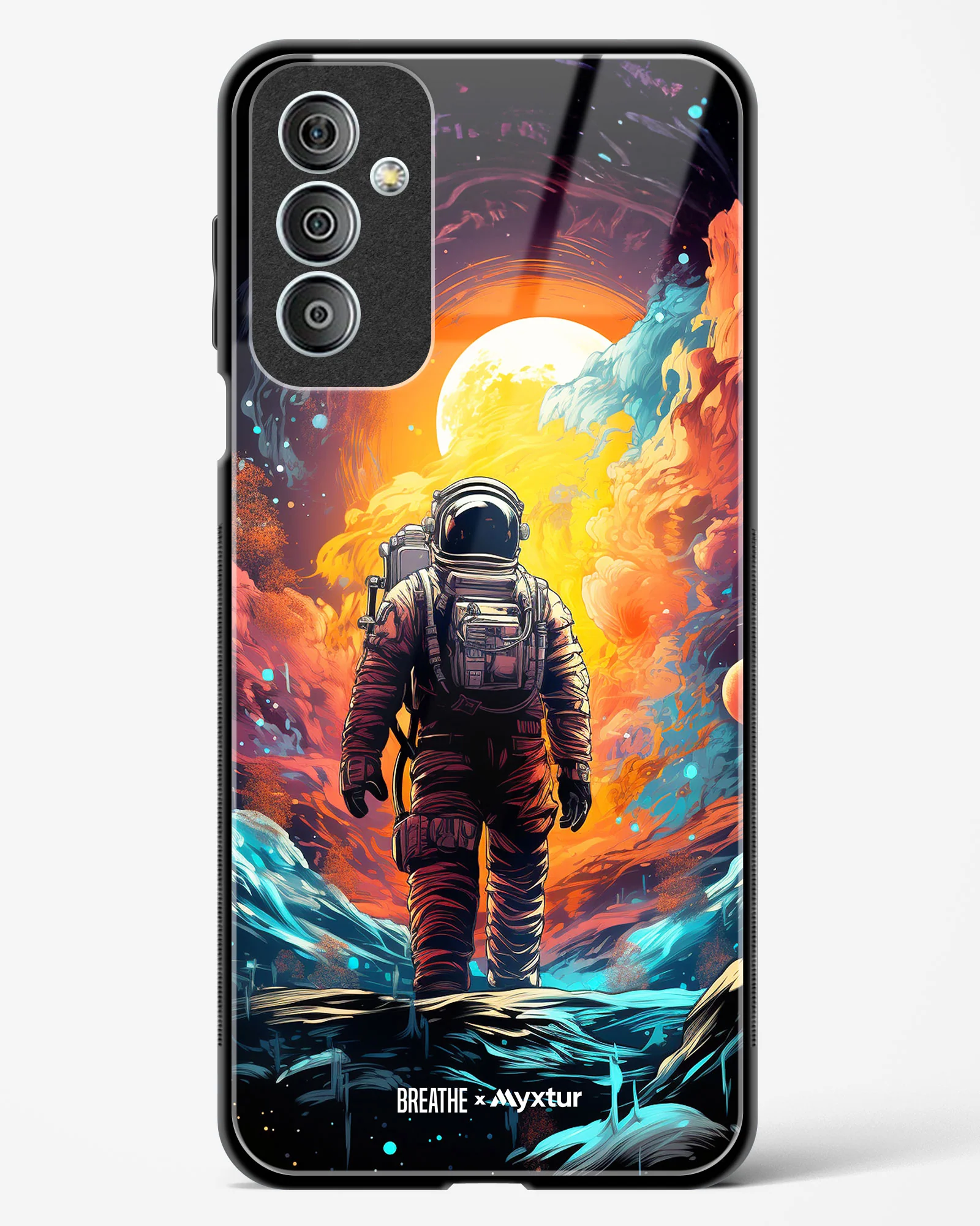 Technicolor Space Adventure [BREATHE] Glass Case Phone Cover (Samsung) - Image 91