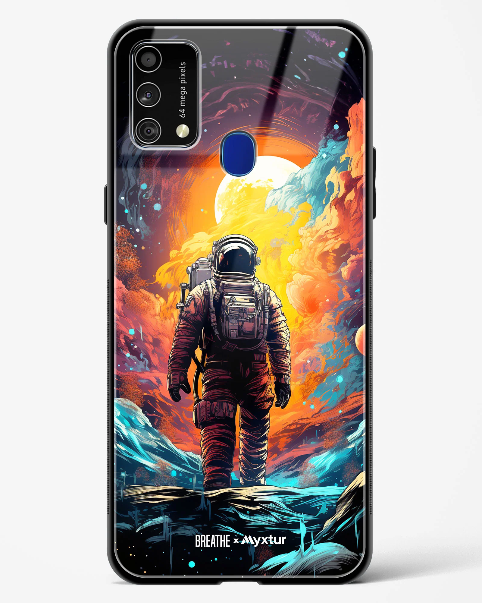 Technicolor Space Adventure [BREATHE] Glass Case Phone Cover (Samsung) - Image 95