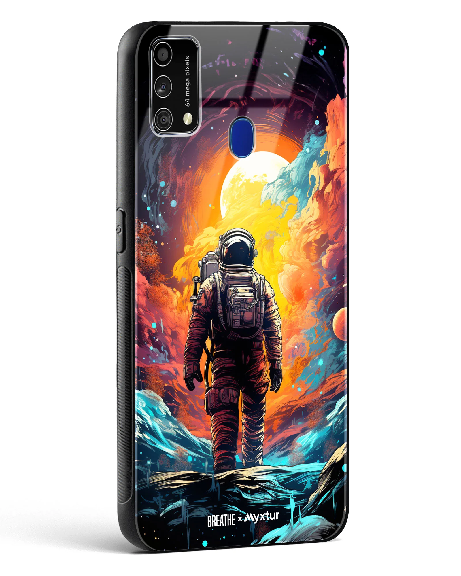 Technicolor Space Adventure [BREATHE] Glass Case Phone Cover (Samsung) - Image 96