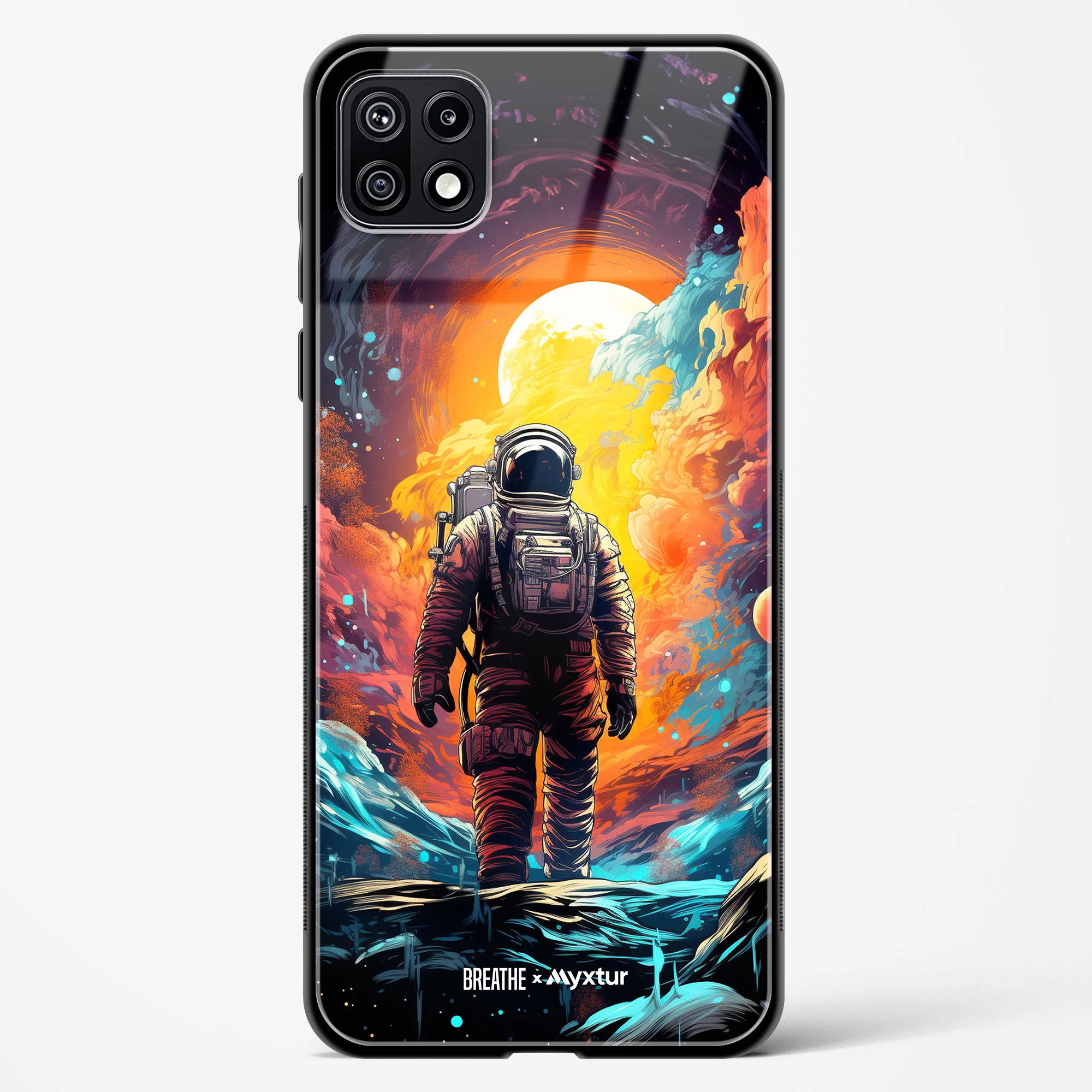 Technicolor Space Adventure [BREATHE] Glass Case Phone Cover (Samsung) - Image 97