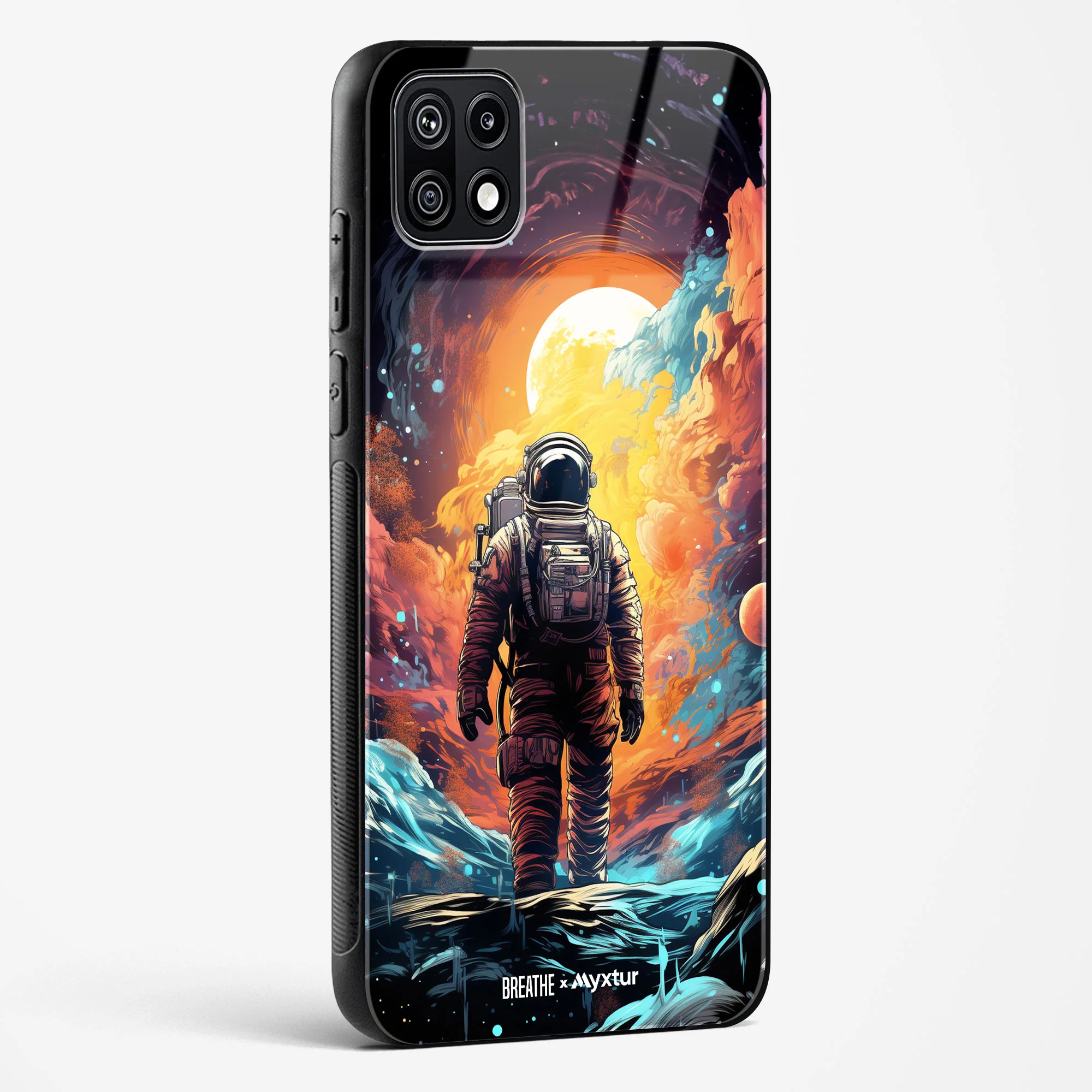 Technicolor Space Adventure [BREATHE] Glass Case Phone Cover (Samsung) - Image 98