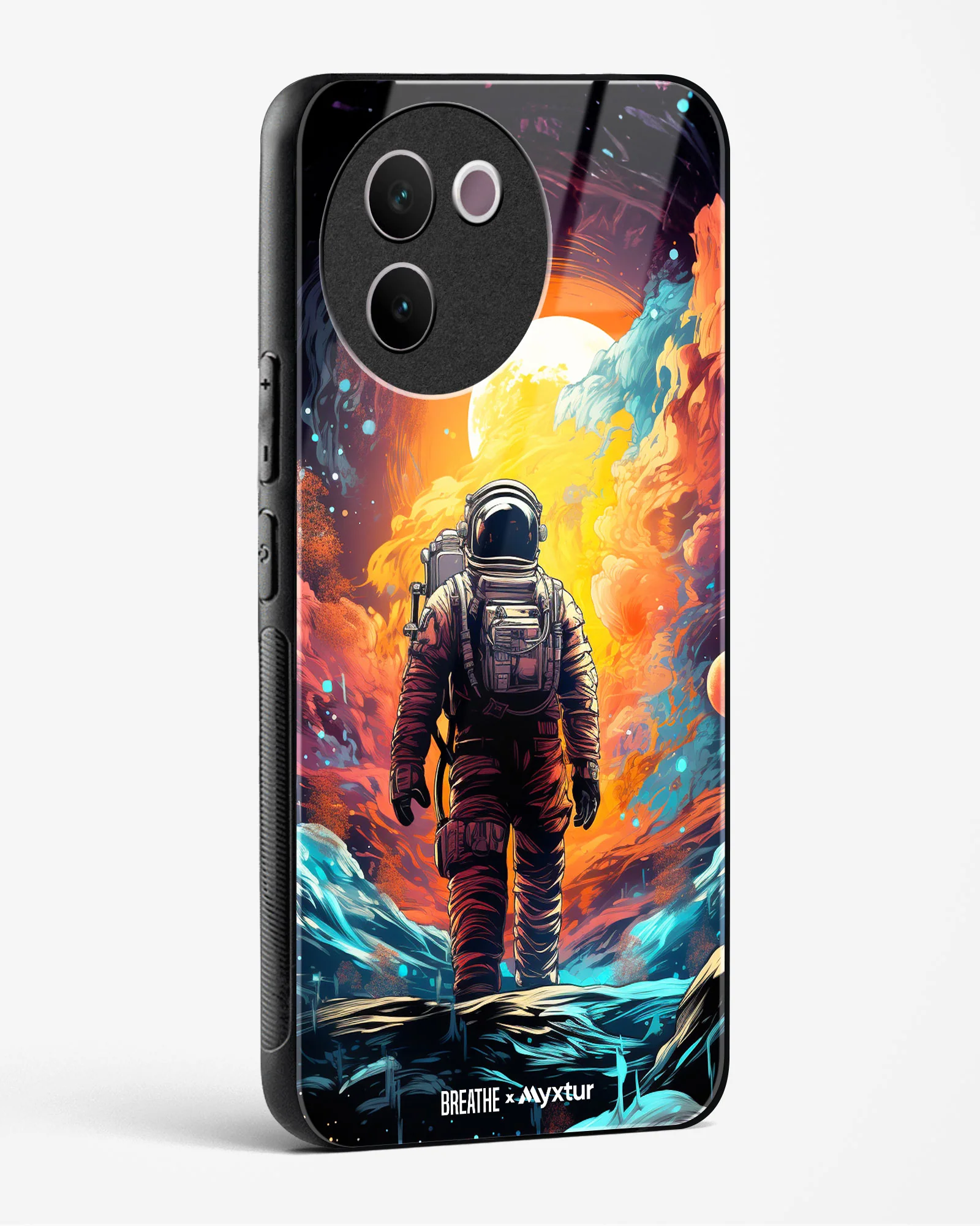 Technicolor Space Adventure [BREATHE] Glass Case Phone Cover (Vivo) - Image 118