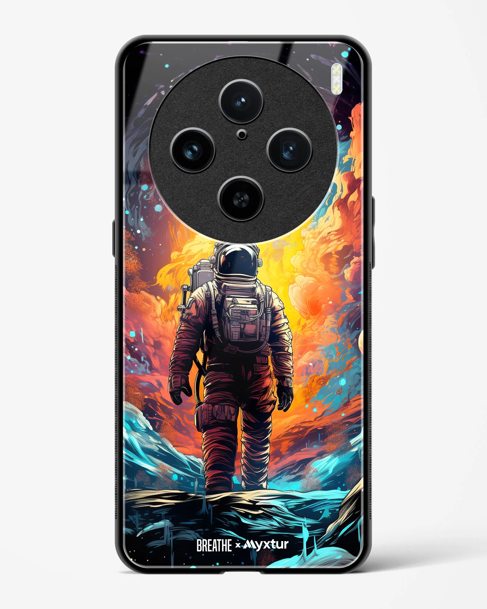 Technicolor Space Adventure [BREATHE] Glass Case Phone Cover (Vivo) - Image 127