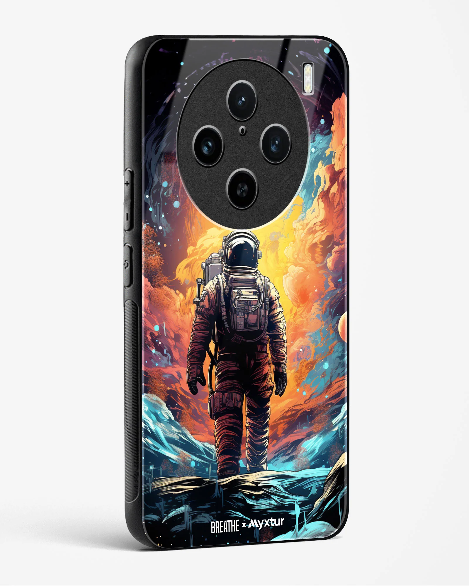 Technicolor Space Adventure [BREATHE] Glass Case Phone Cover (Vivo) - Image 128