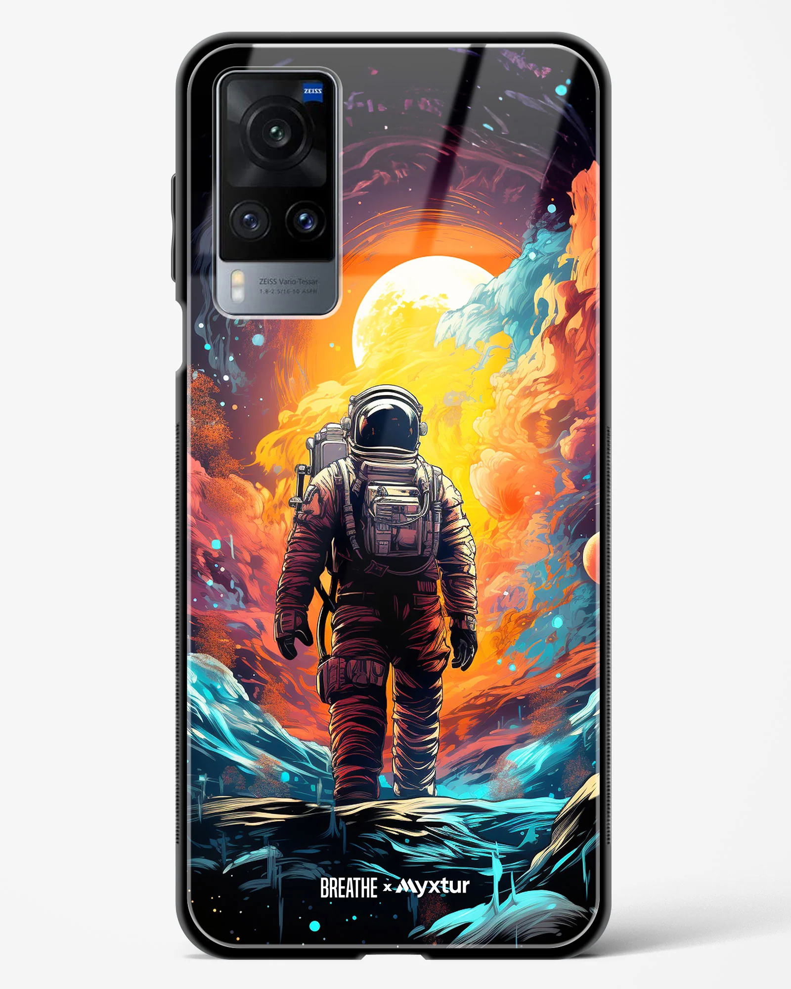 Technicolor Space Adventure [BREATHE] Glass Case Phone Cover (Vivo) - Image 129