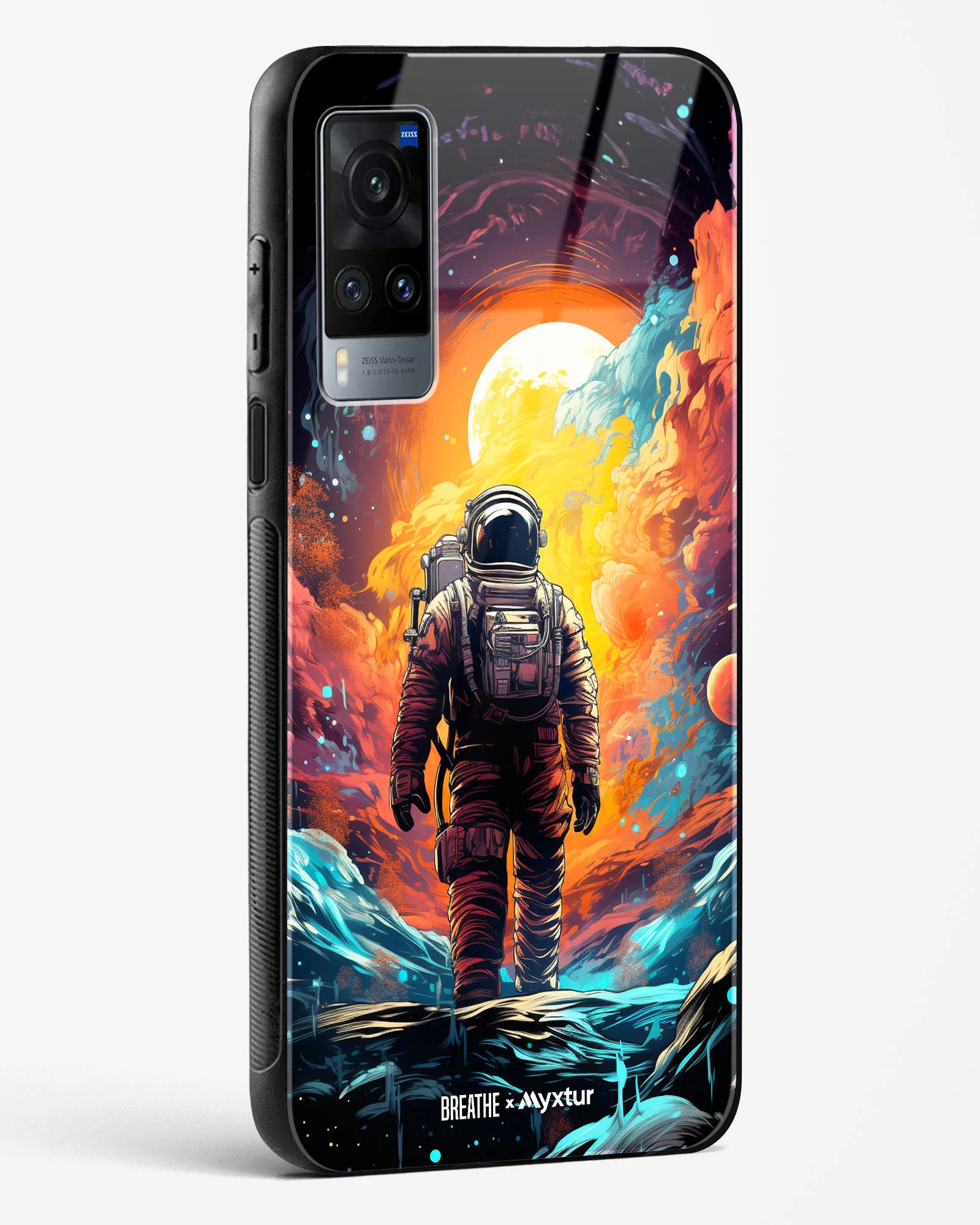 Technicolor Space Adventure [BREATHE] Glass Case Phone Cover (Vivo) - Image 130