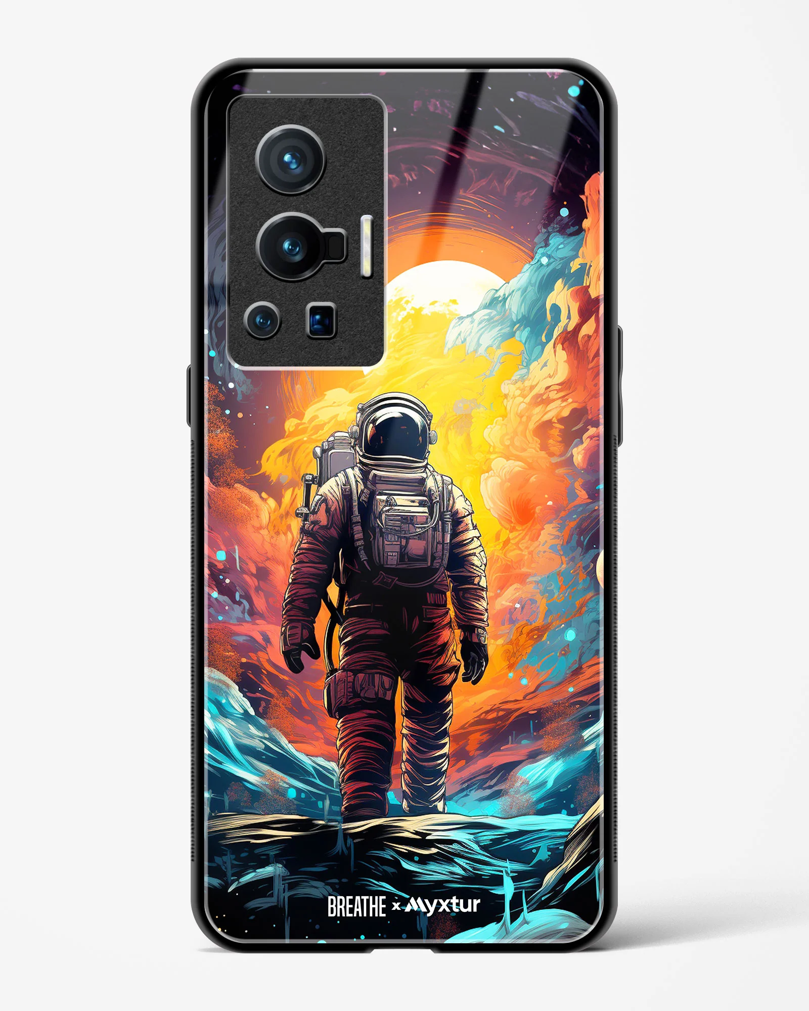 Technicolor Space Adventure [BREATHE] Glass Case Phone Cover (Vivo) - Image 135