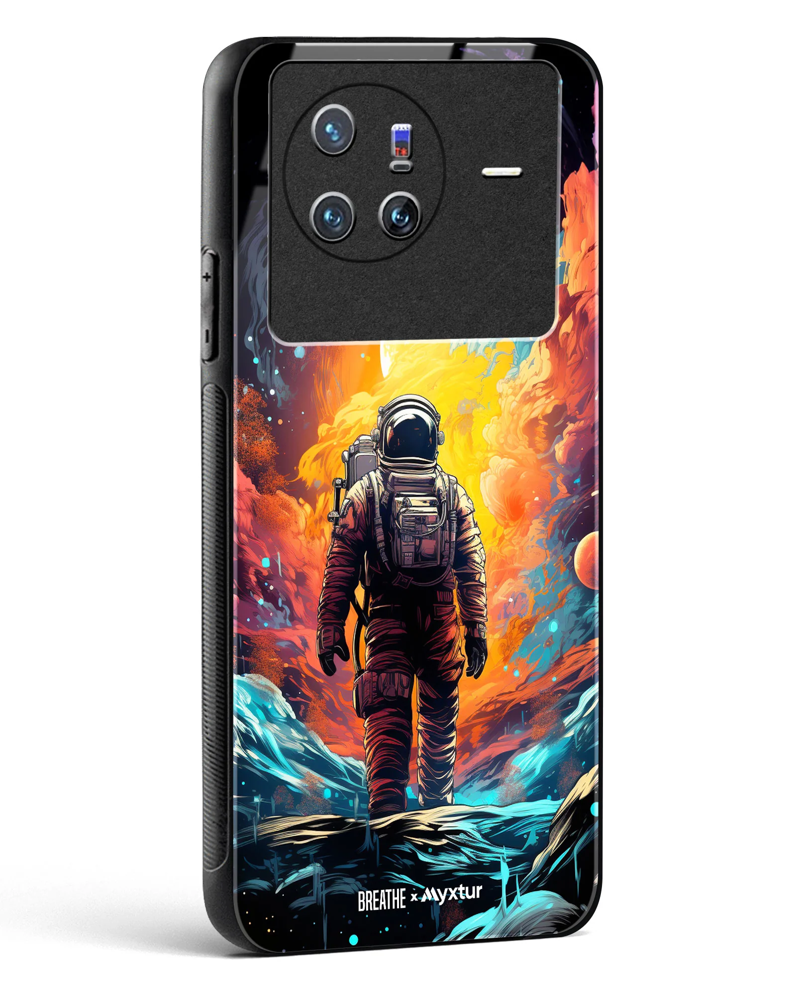 Technicolor Space Adventure [BREATHE] Glass Case Phone Cover (Vivo) - Image 138