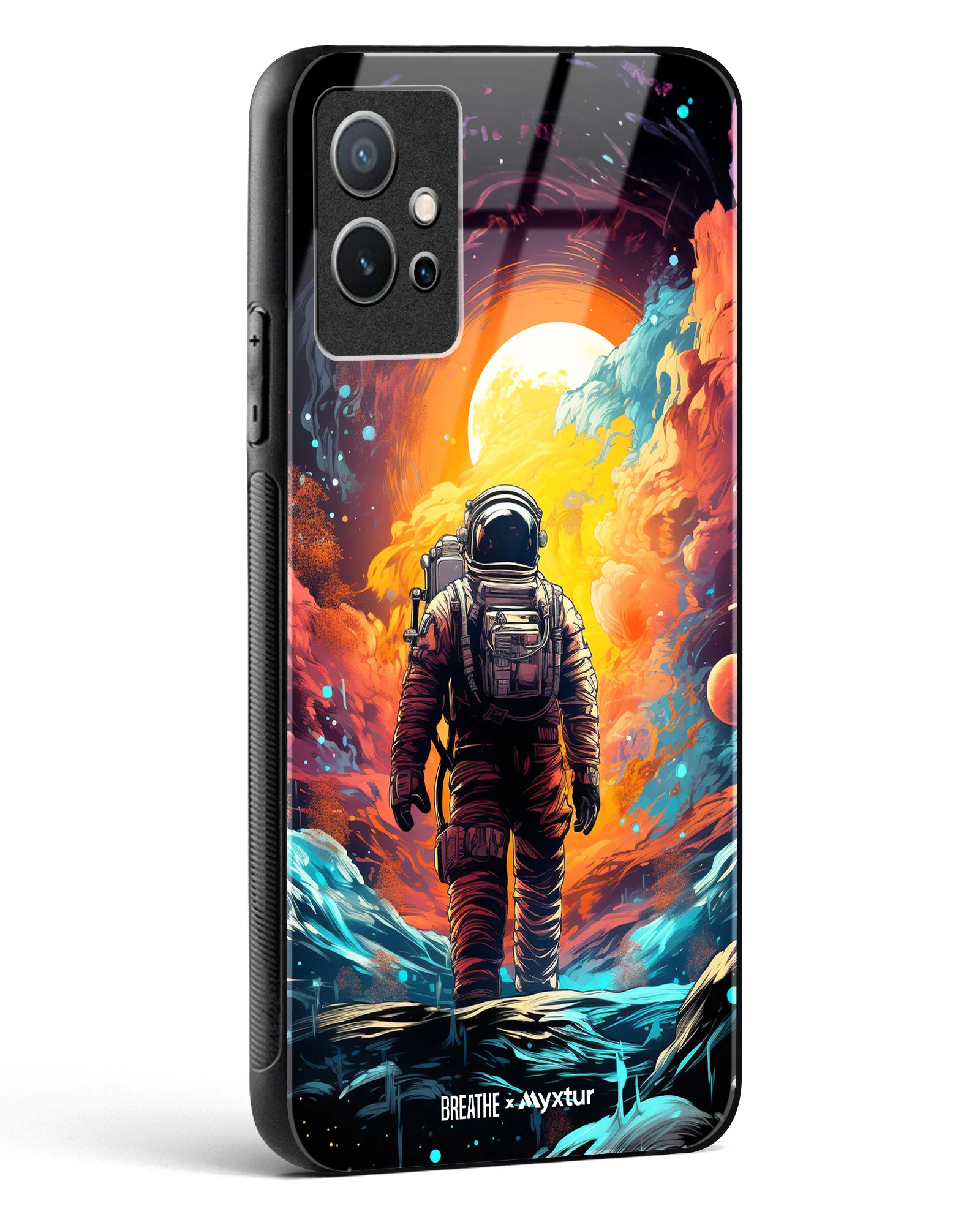 Technicolor Space Adventure [BREATHE] Glass Case Phone Cover (Vivo) - Image 14