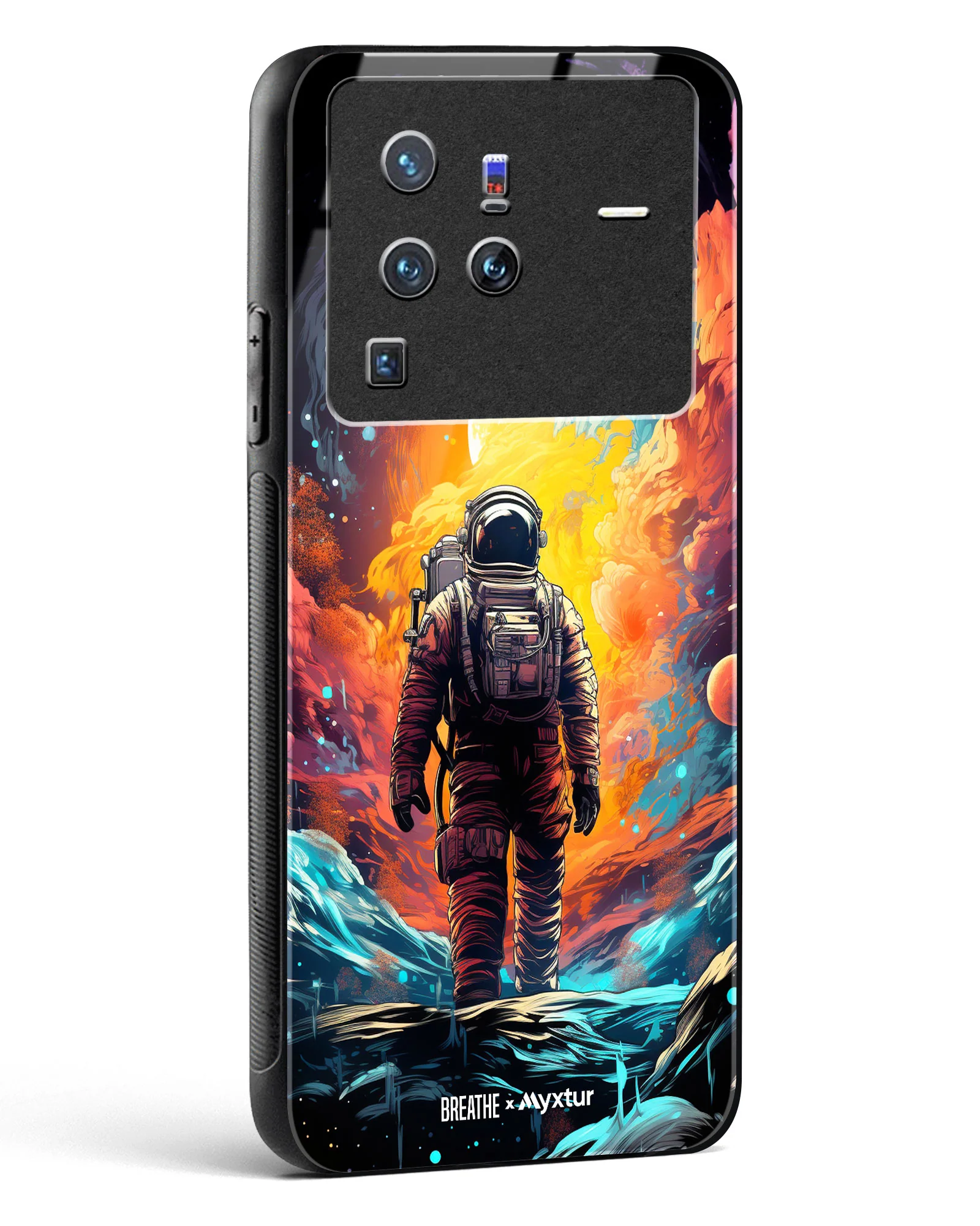 Technicolor Space Adventure [BREATHE] Glass Case Phone Cover (Vivo) - Image 140