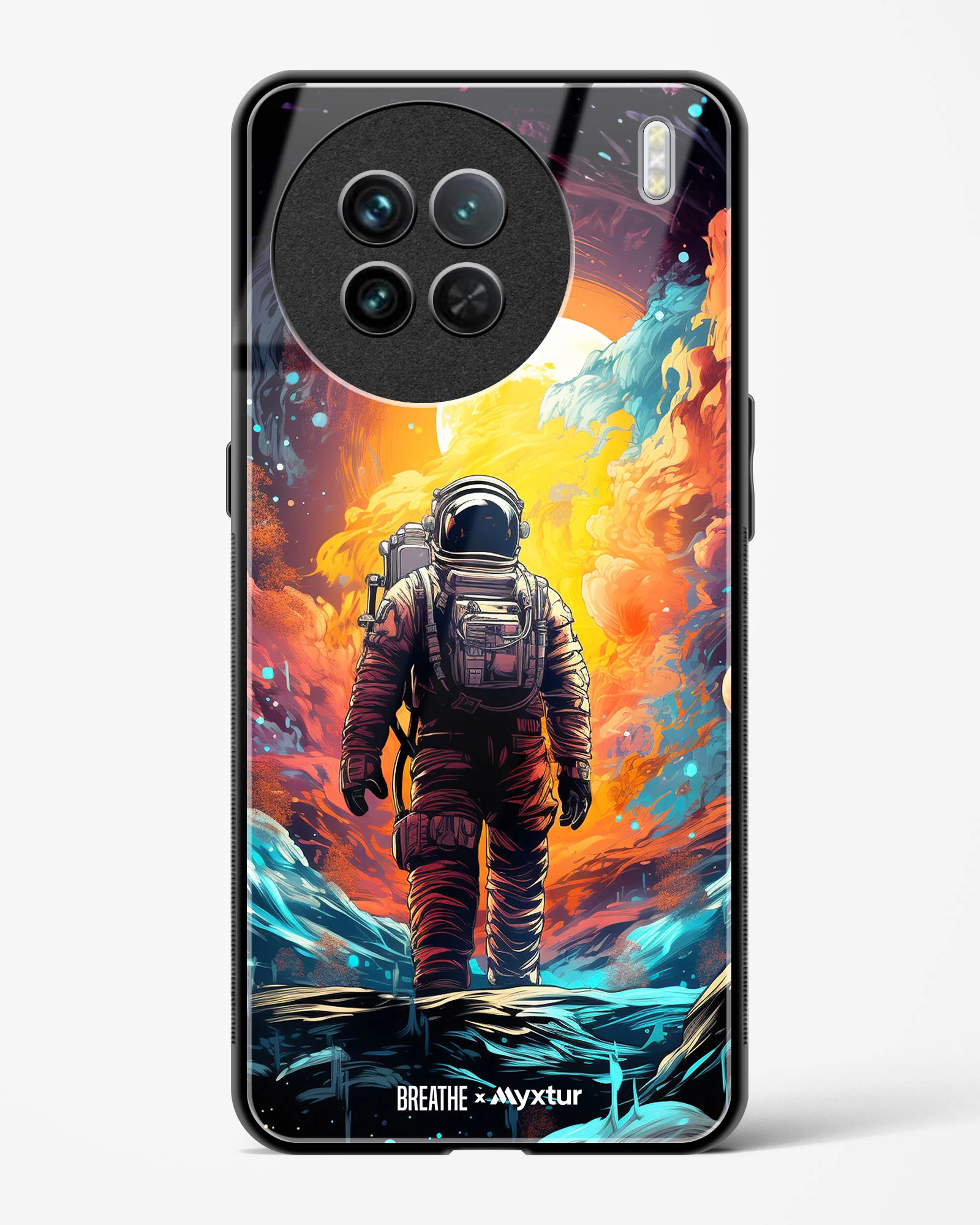Technicolor Space Adventure [BREATHE] Glass Case Phone Cover (Vivo) - Image 141