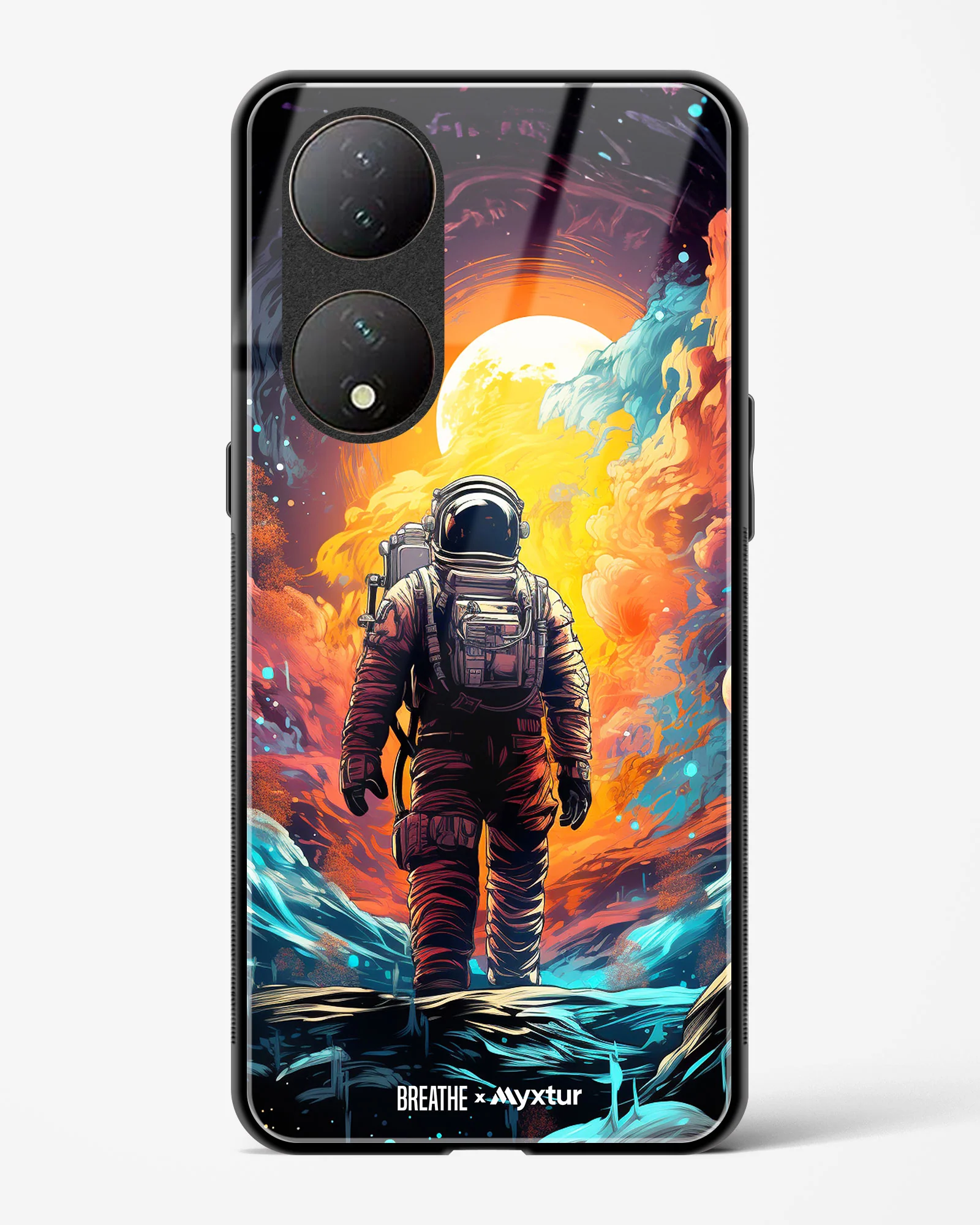 Technicolor Space Adventure [BREATHE] Glass Case Phone Cover (Vivo) - Image 145