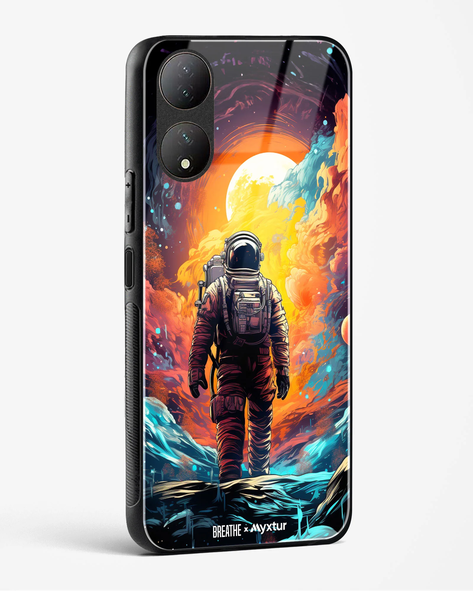 Technicolor Space Adventure [BREATHE] Glass Case Phone Cover (Vivo) - Image 146