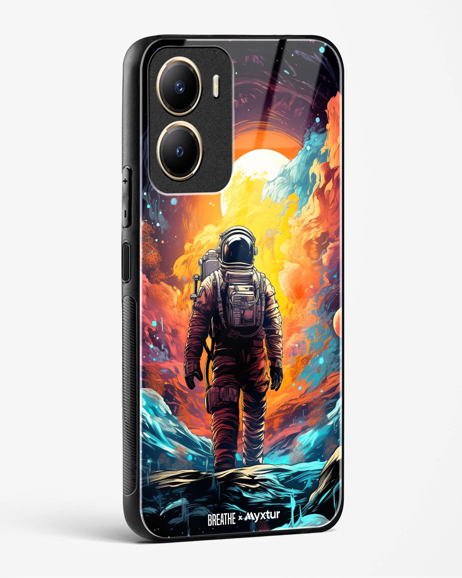 Technicolor Space Adventure [BREATHE] Glass Case Phone Cover (Vivo) - Image 168