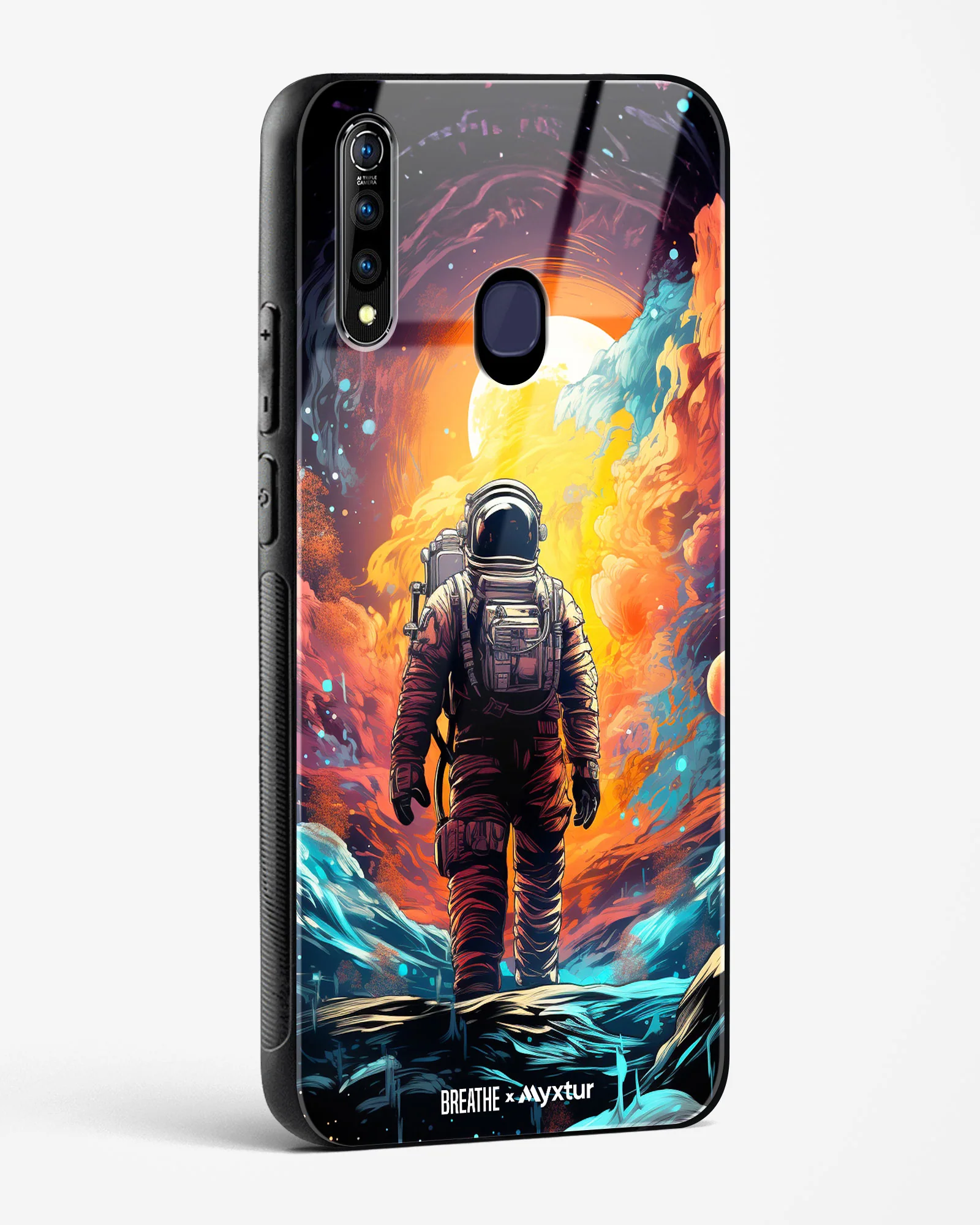 Technicolor Space Adventure [BREATHE] Glass Case Phone Cover (Vivo) - Image 172