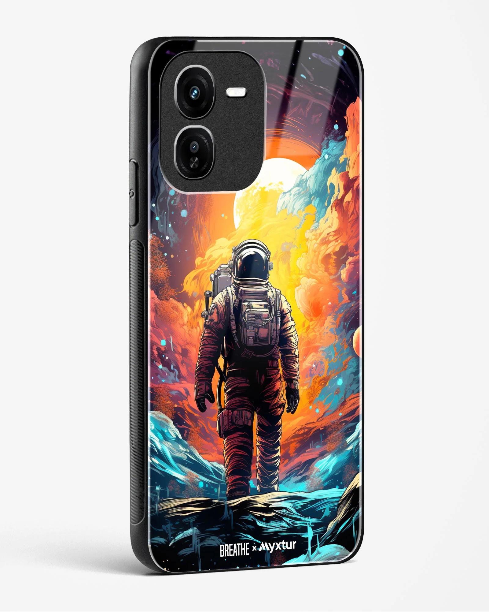 Technicolor Space Adventure [BREATHE] Glass Case Phone Cover (Vivo) - Image 32