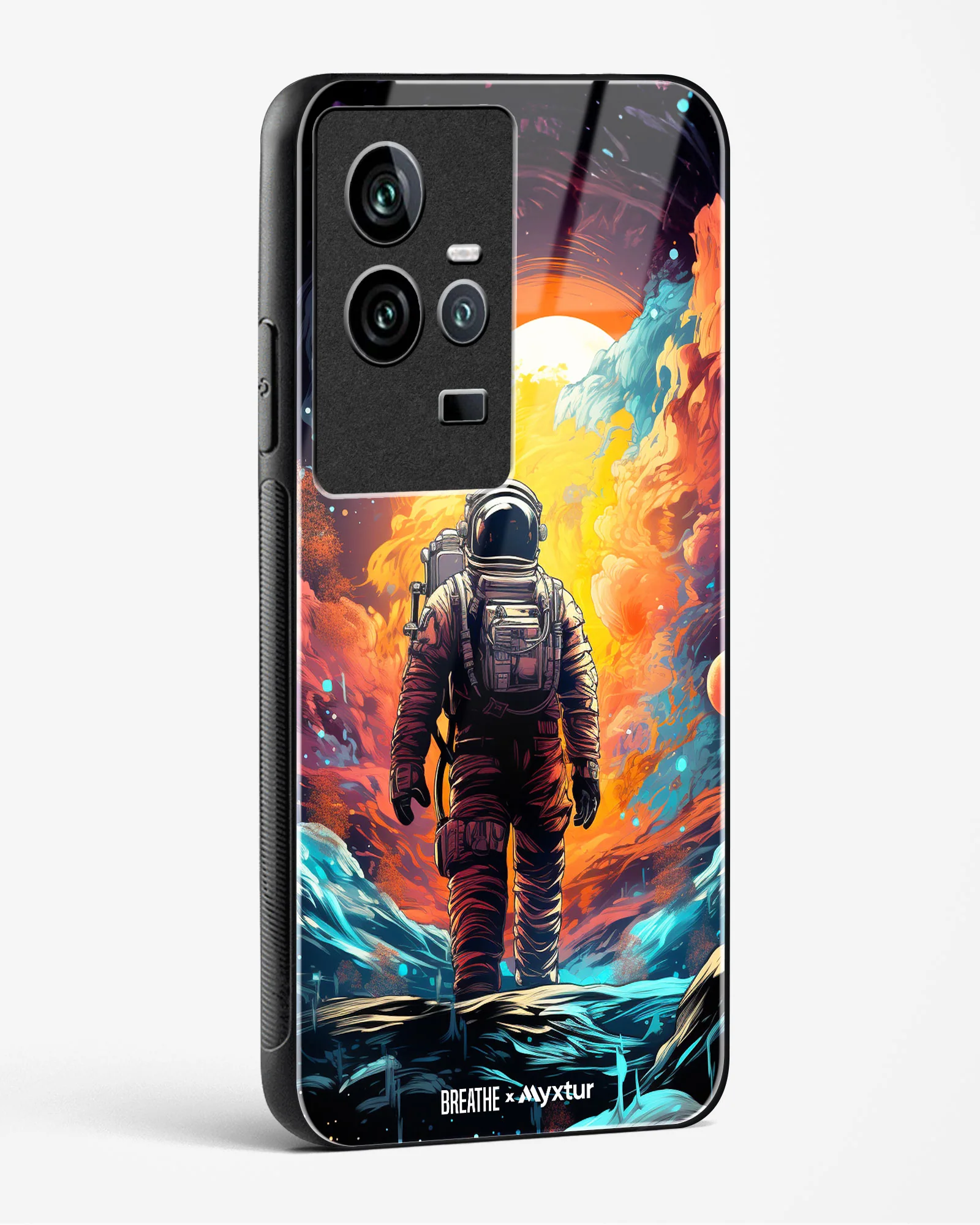 Technicolor Space Adventure [BREATHE] Glass Case Phone Cover (Vivo) - Image 34