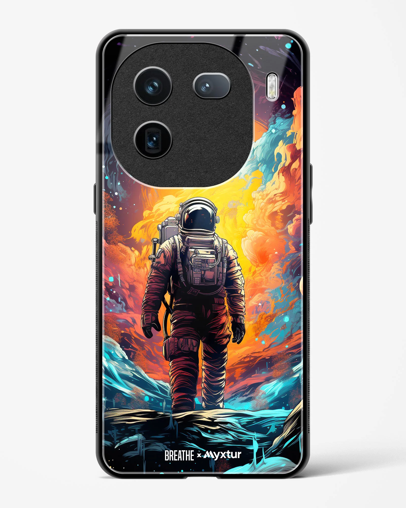 Technicolor Space Adventure [BREATHE] Glass Case Phone Cover (Vivo) - Image 35