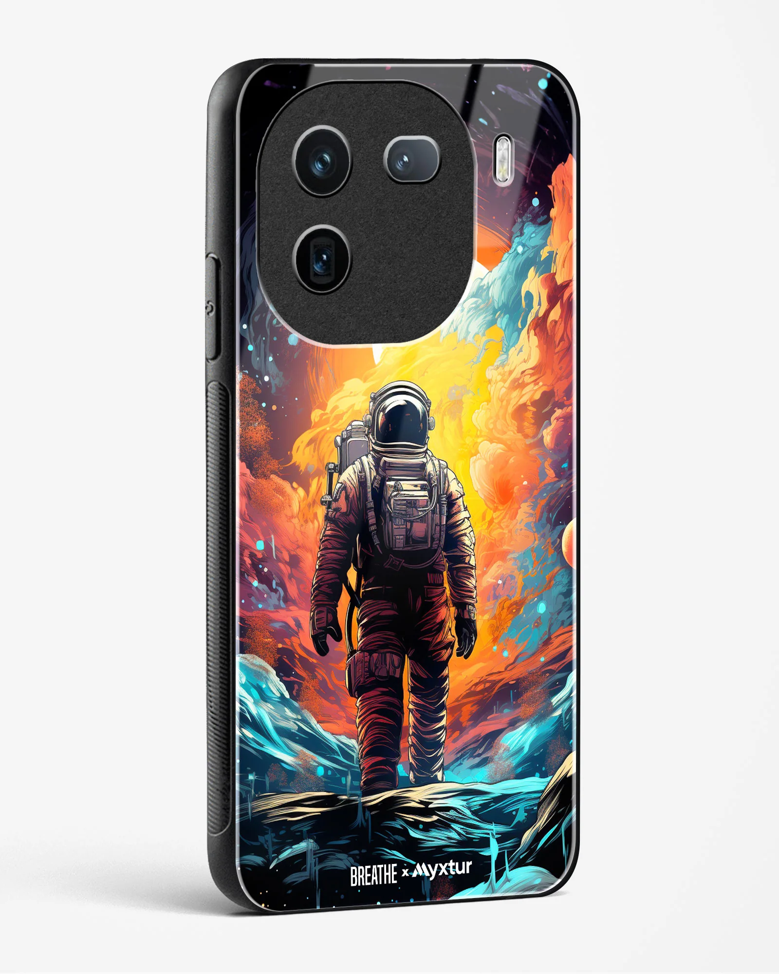 Technicolor Space Adventure [BREATHE] Glass Case Phone Cover (Vivo) - Image 36
