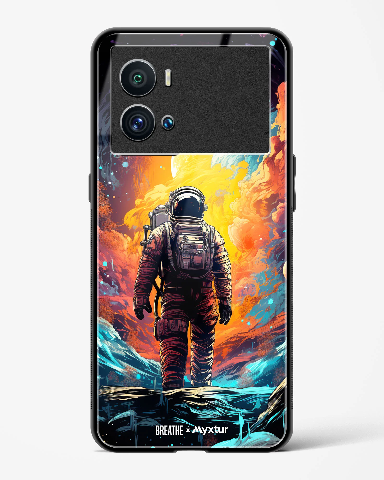 Technicolor Space Adventure [BREATHE] Glass Case Phone Cover (Vivo) - Image 47