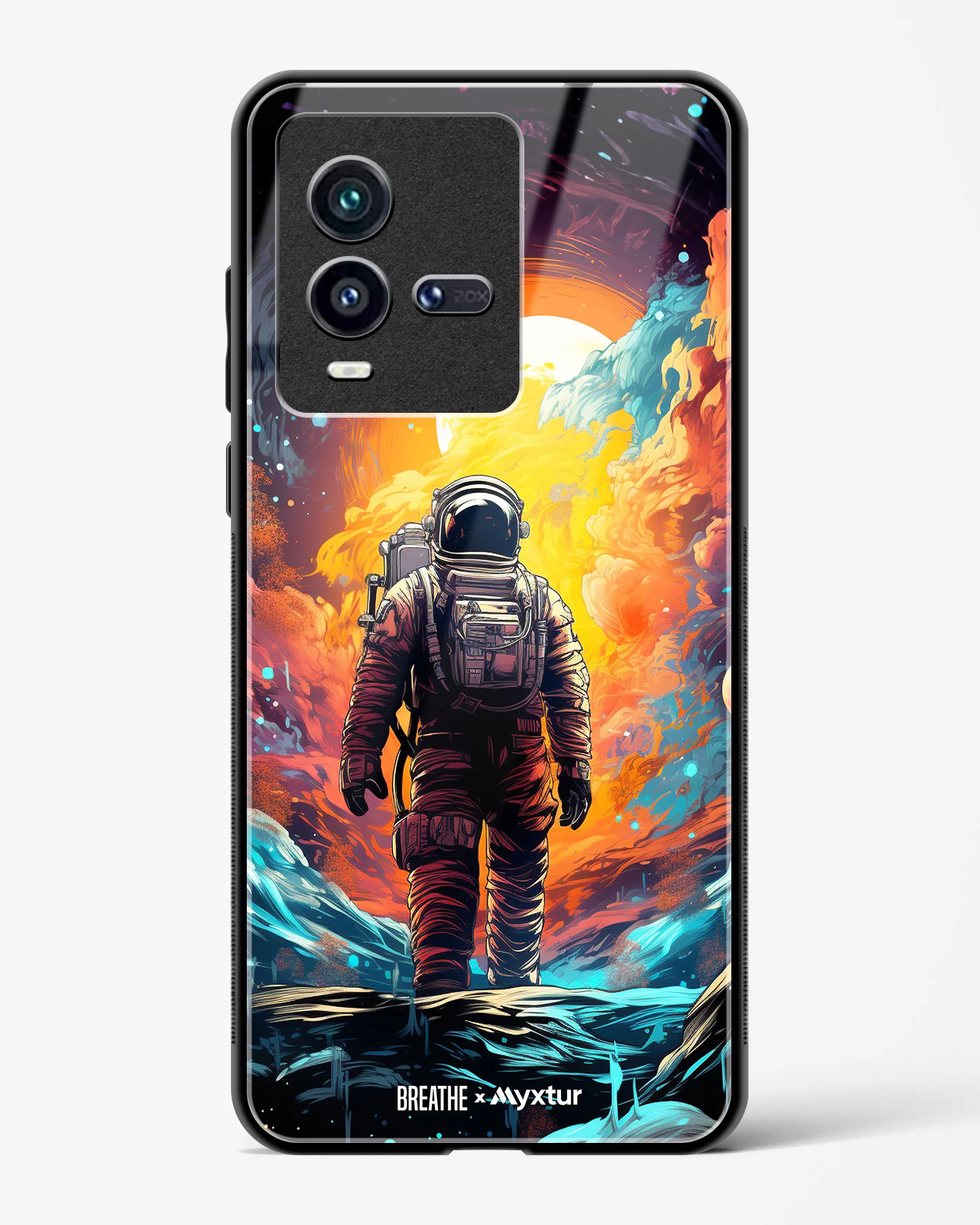 Technicolor Space Adventure [BREATHE] Glass Case Phone Cover (Vivo) - Image 51