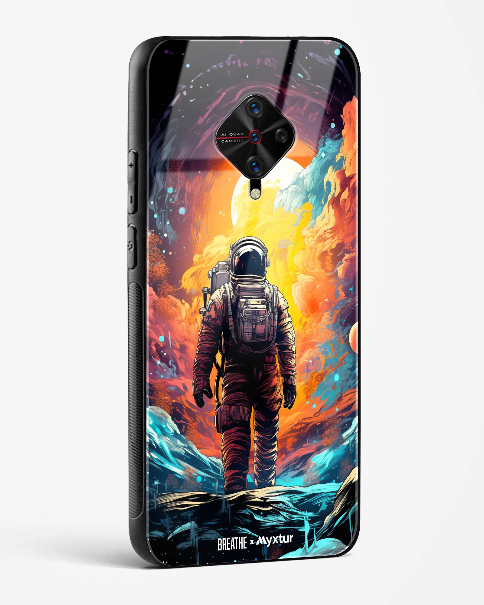 Technicolor Space Adventure [BREATHE] Glass Case Phone Cover (Vivo) - Image 56
