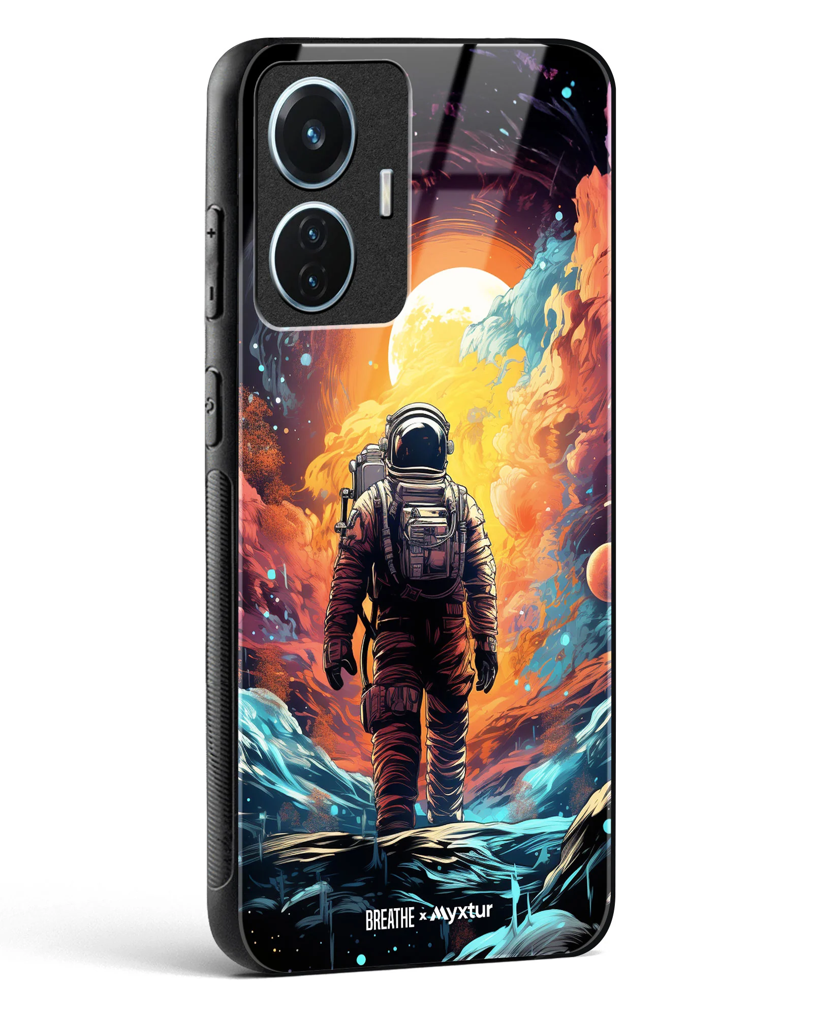 Technicolor Space Adventure [BREATHE] Glass Case Phone Cover (Vivo) - Image 58