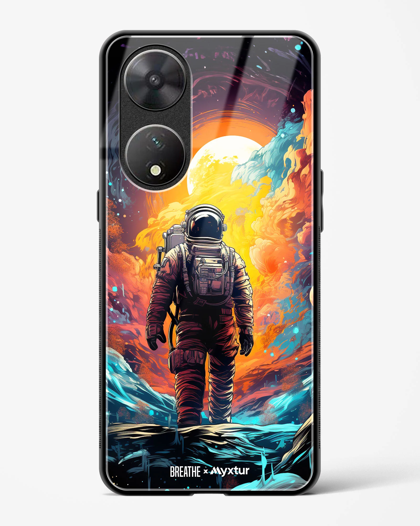 Technicolor Space Adventure [BREATHE] Glass Case Phone Cover (Vivo) - Image 63