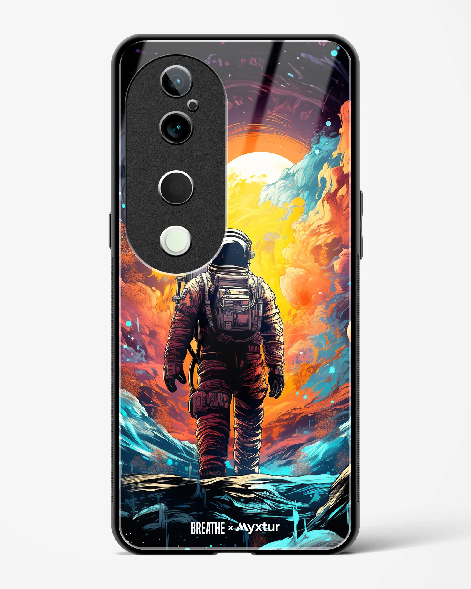 Technicolor Space Adventure [BREATHE] Glass Case Phone Cover (Vivo) - Image 71