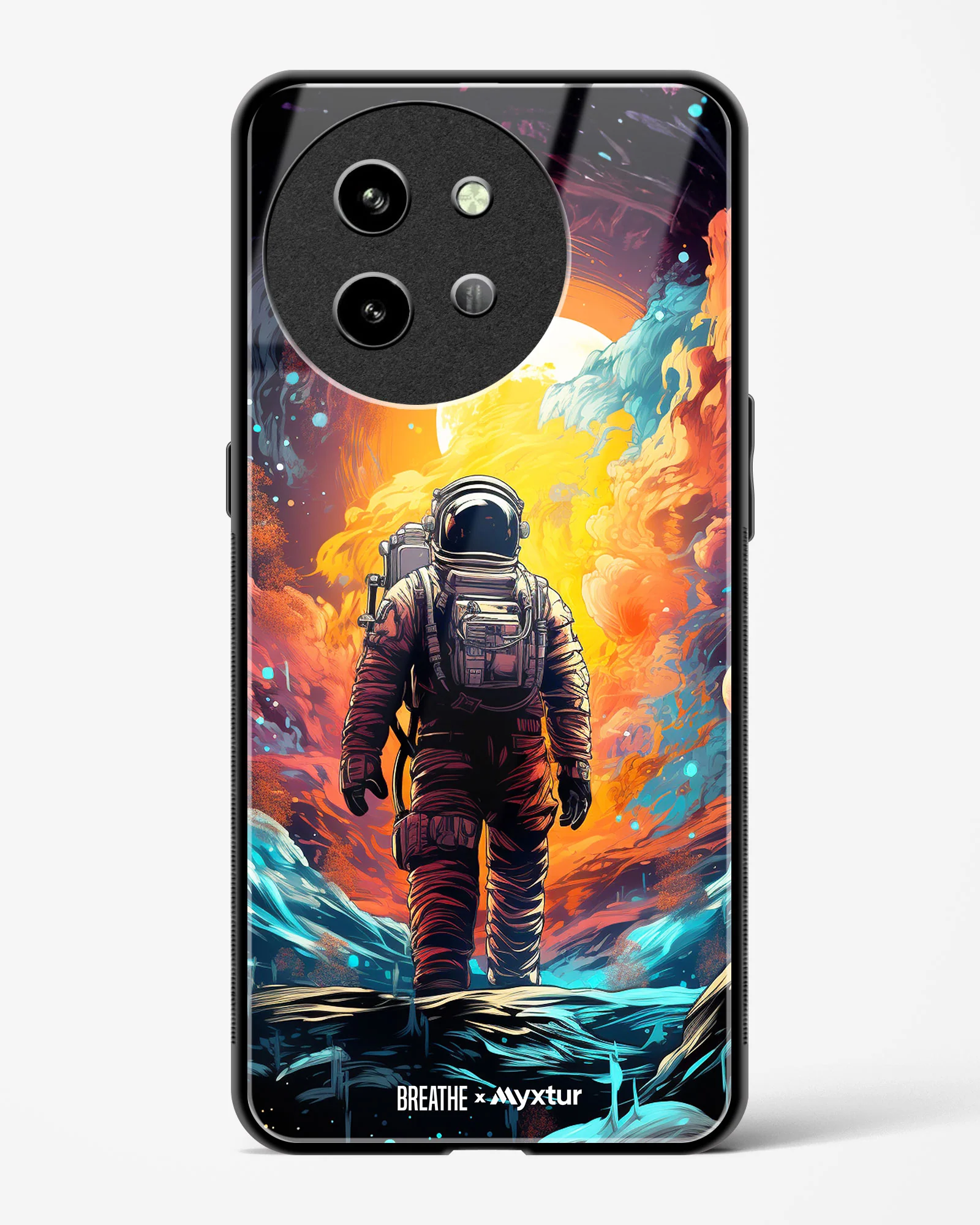 Technicolor Space Adventure [BREATHE] Glass Case Phone Cover (Vivo) - Image 73