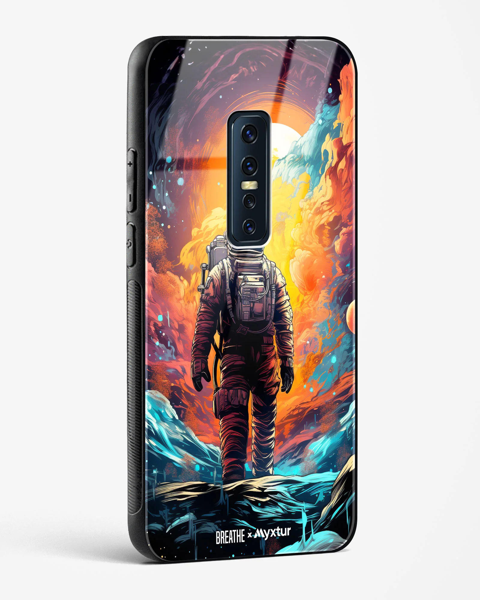 Technicolor Space Adventure [BREATHE] Glass Case Phone Cover (Vivo) - Image 80