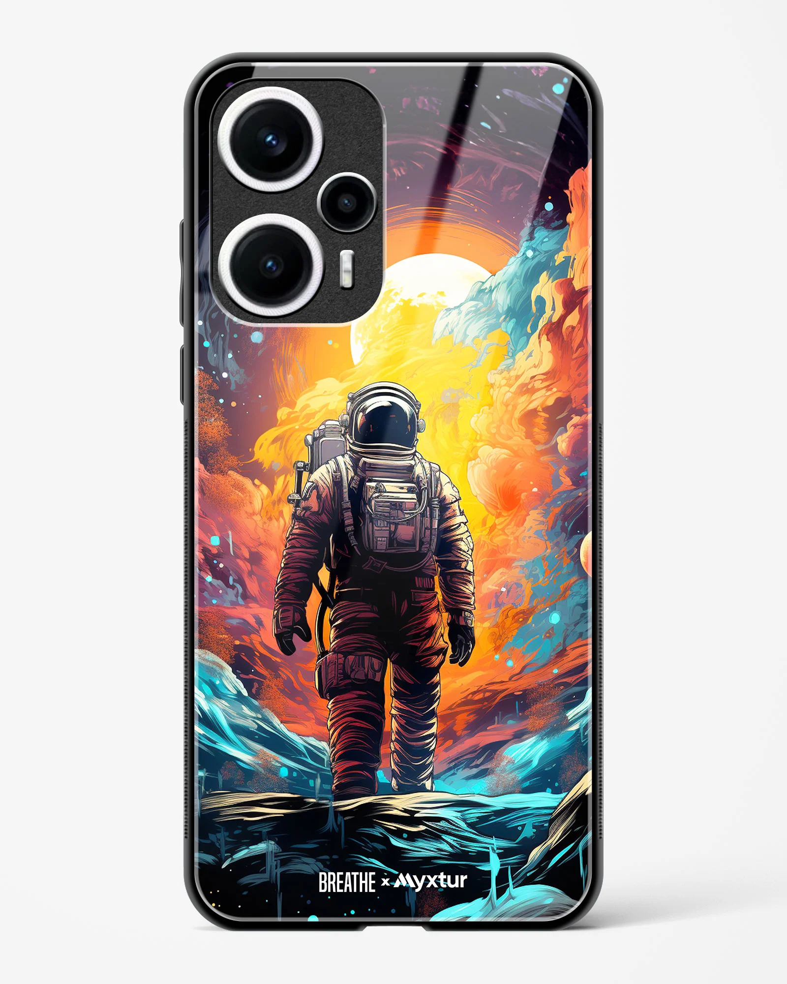 Technicolor Space Adventure [BREATHE] Glass Case Phone Cover (Xiaomi) - Image 25