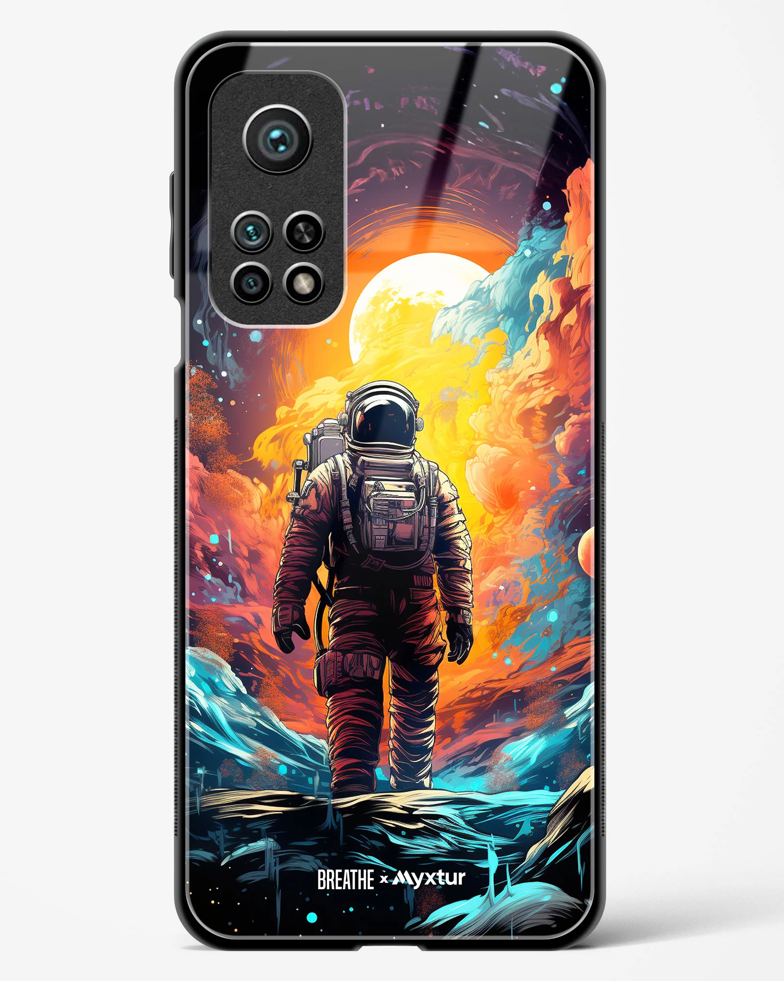 Technicolor Space Adventure [BREATHE] Glass Case Phone Cover (Xiaomi) - Image 3