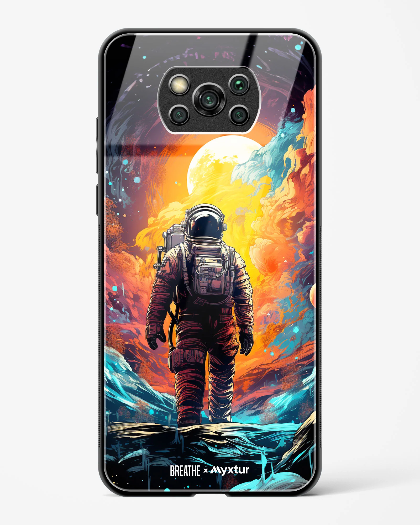 Technicolor Space Adventure [BREATHE] Glass Case Phone Cover (Xiaomi) - Image 41