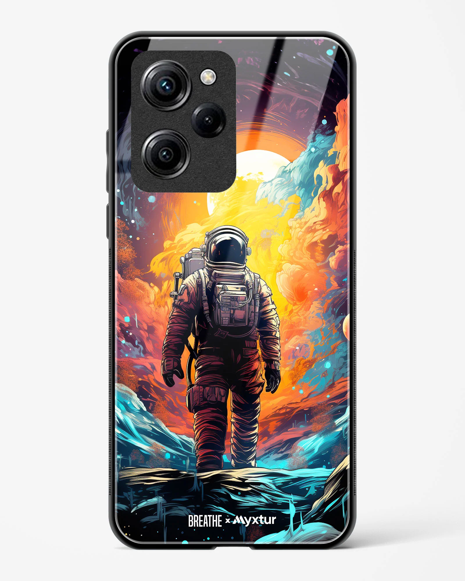 Technicolor Space Adventure [BREATHE] Glass Case Phone Cover (Xiaomi) - Image 49