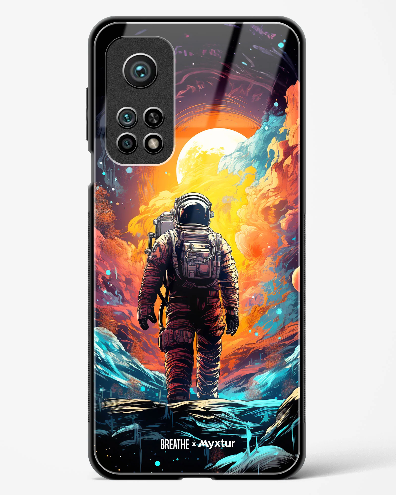 Technicolor Space Adventure [BREATHE] Glass Case Phone Cover (Xiaomi) - Image 5
