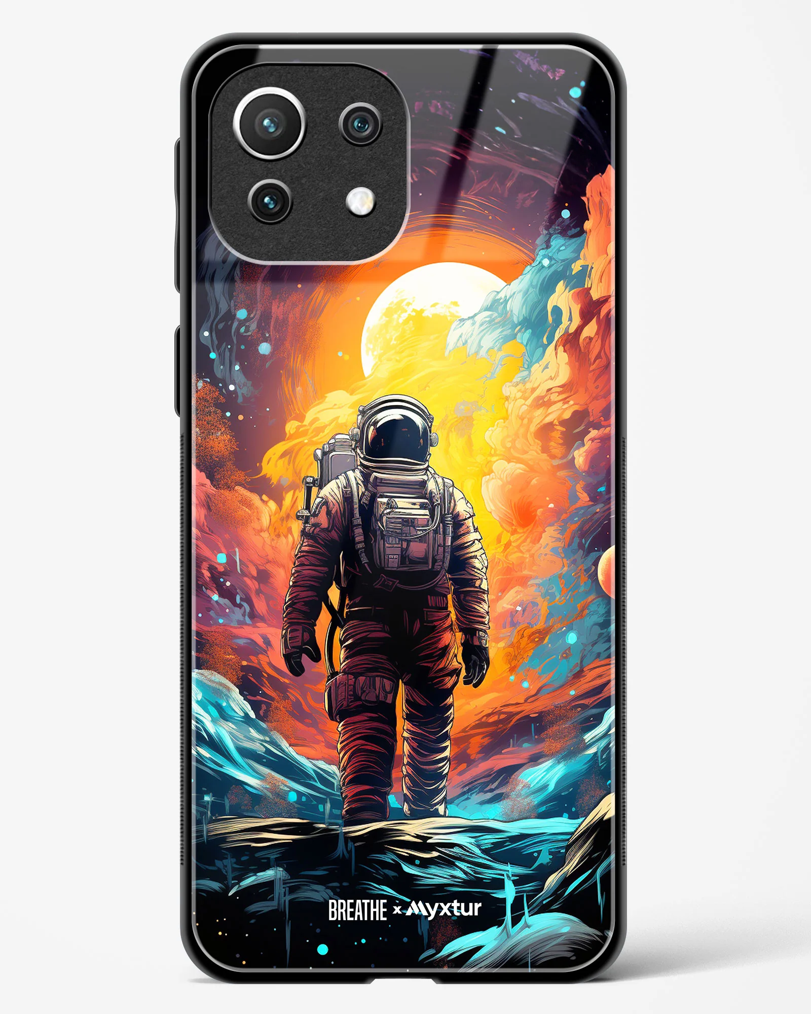 Technicolor Space Adventure [BREATHE] Glass Case Phone Cover (Xiaomi) - Image 7